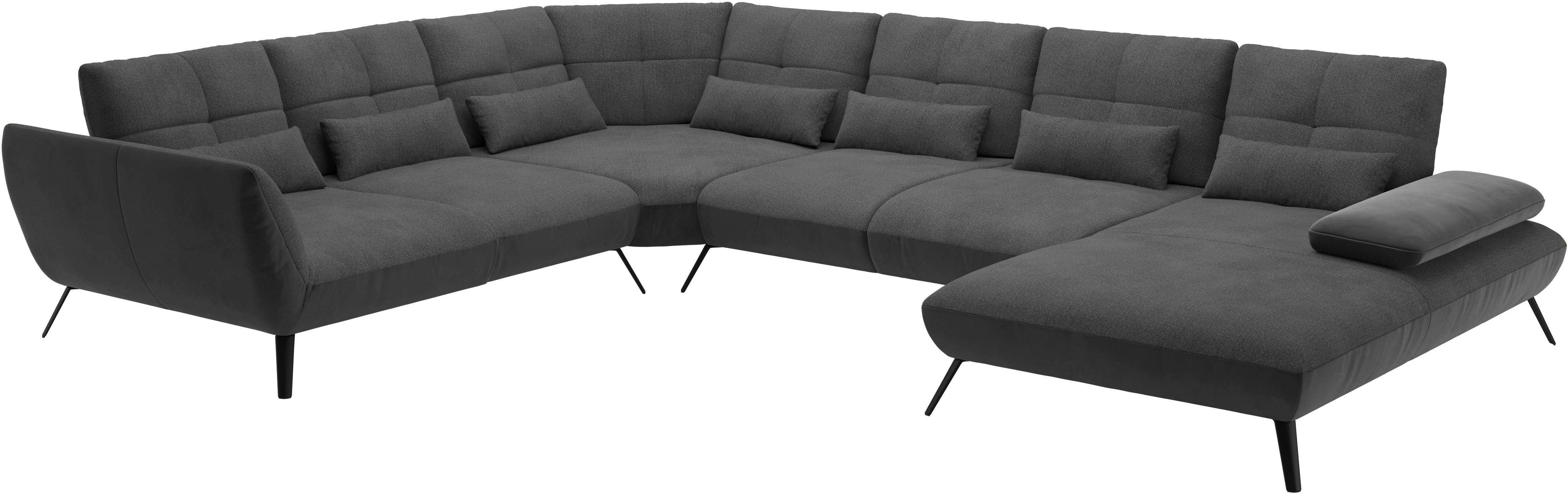 Places of Style Zithoek Mikado U-vorm incl. zitdiepteverstelling en armleuningverstelling