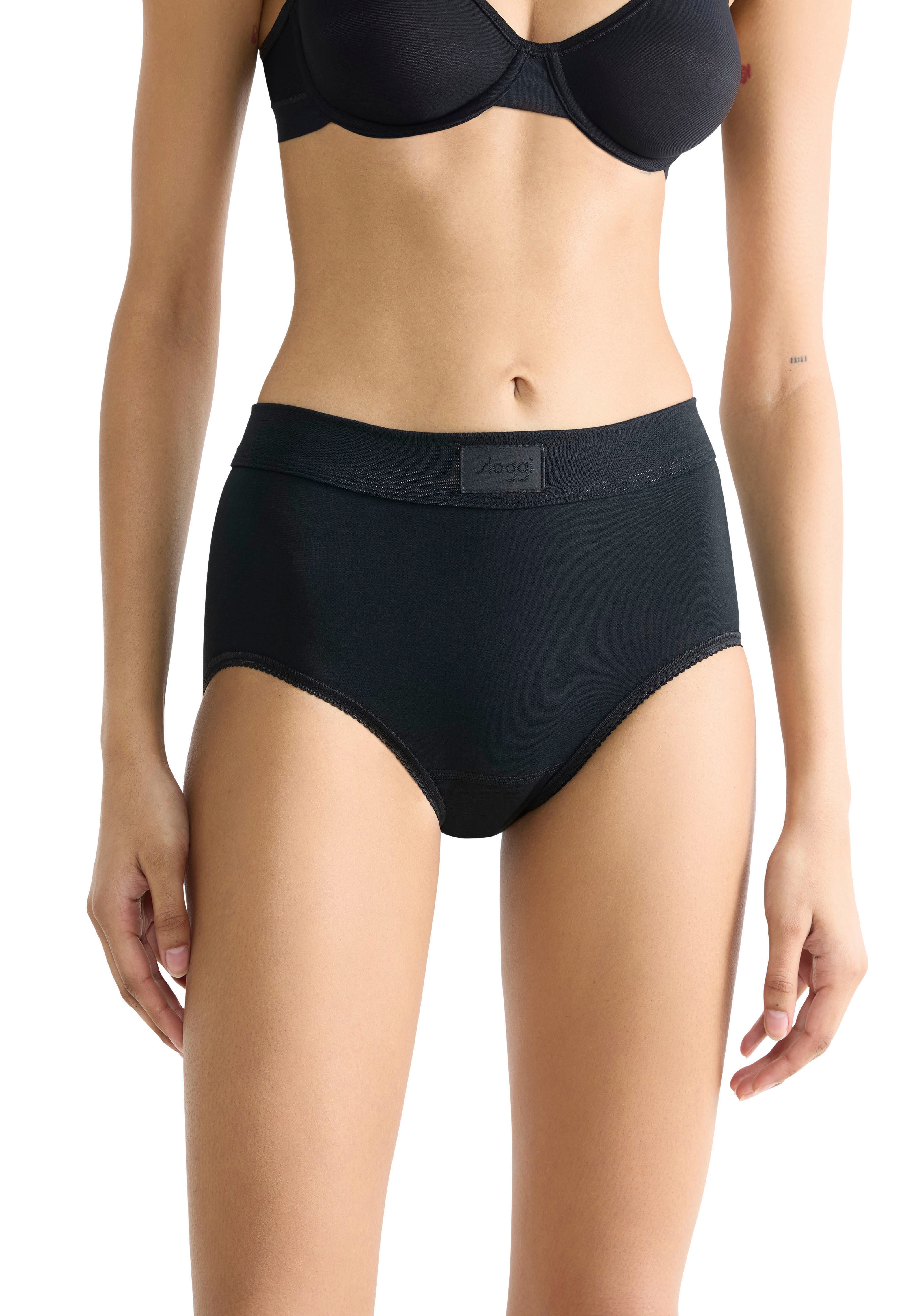 Sloggi Maxislip Double comfort Katoenmix, elastisch, zacht, sportieve look, ademend (2 stuks, Set van 2)