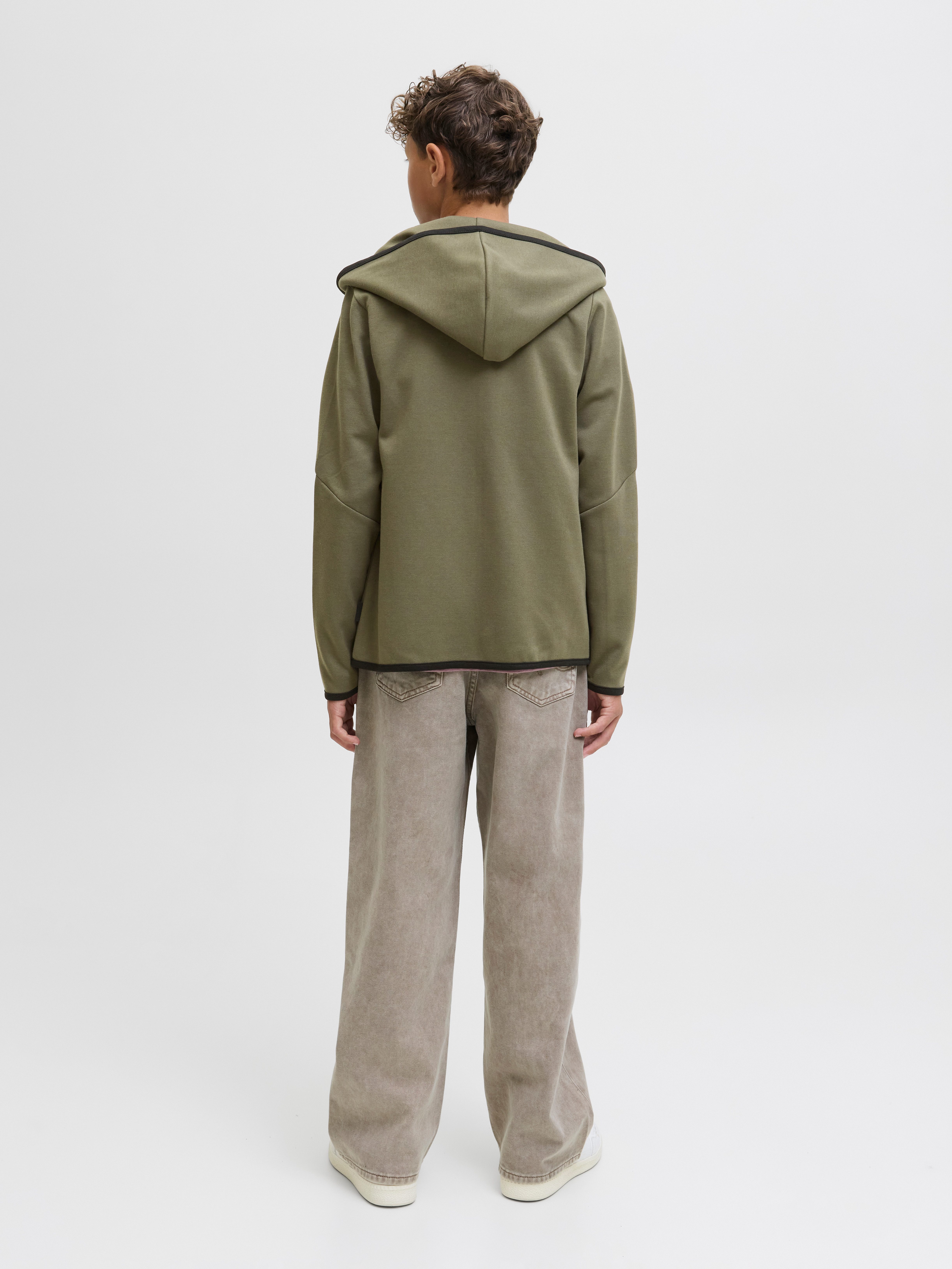 Jack & Jones Junior Capuchonsweatvest JCOFUSION SWEAT ZIP HOOD NOOS JNR