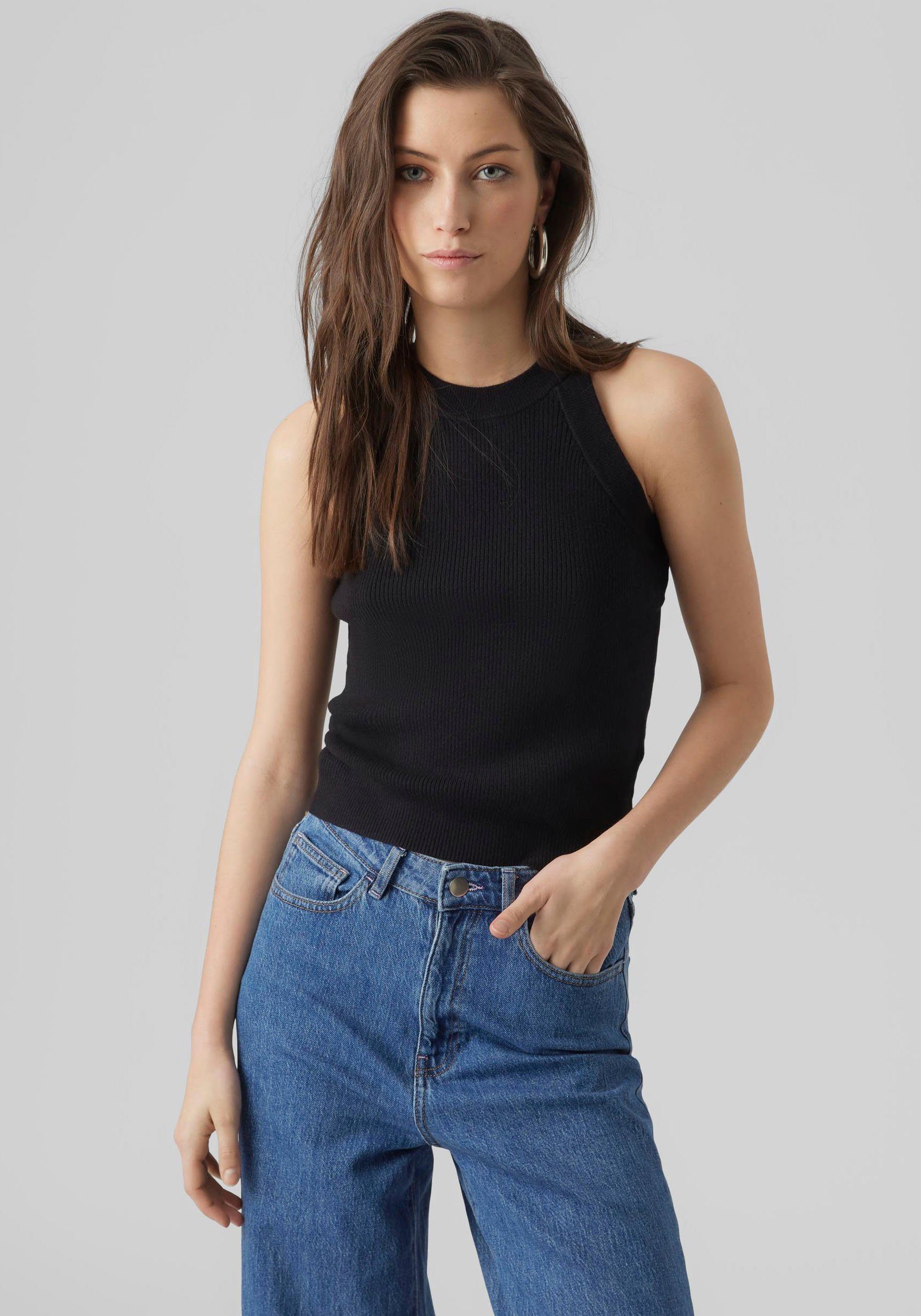 Vero Moda Gebreide trui VMGOLD RIB TANK TOP