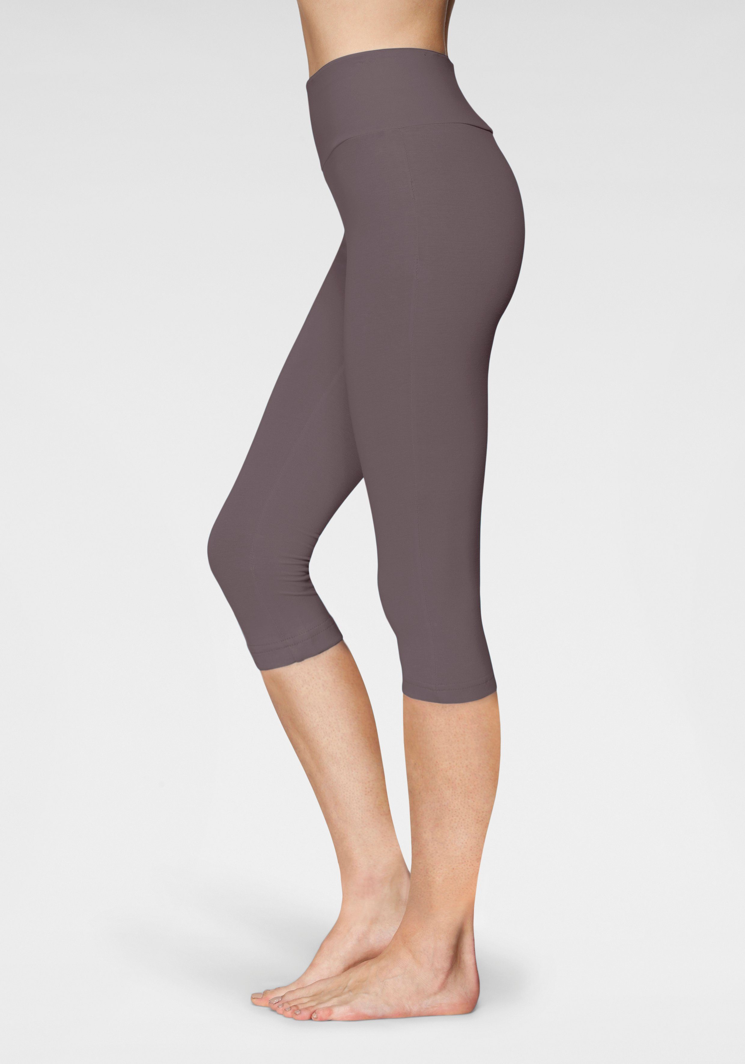 Lascana Caprilegging met brede, zachte boord