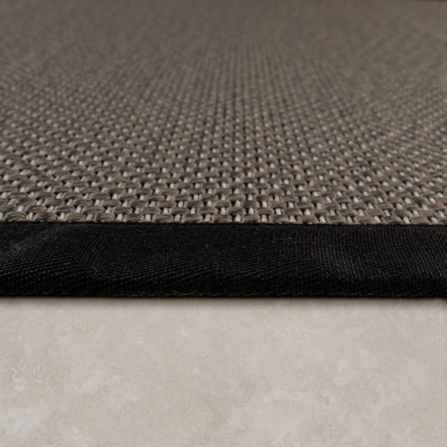 Paco Home Vloerkleed Sisala 270 Platweefsel, geweven, sisal look, randdessin, geschikt voor binnen en buiten
