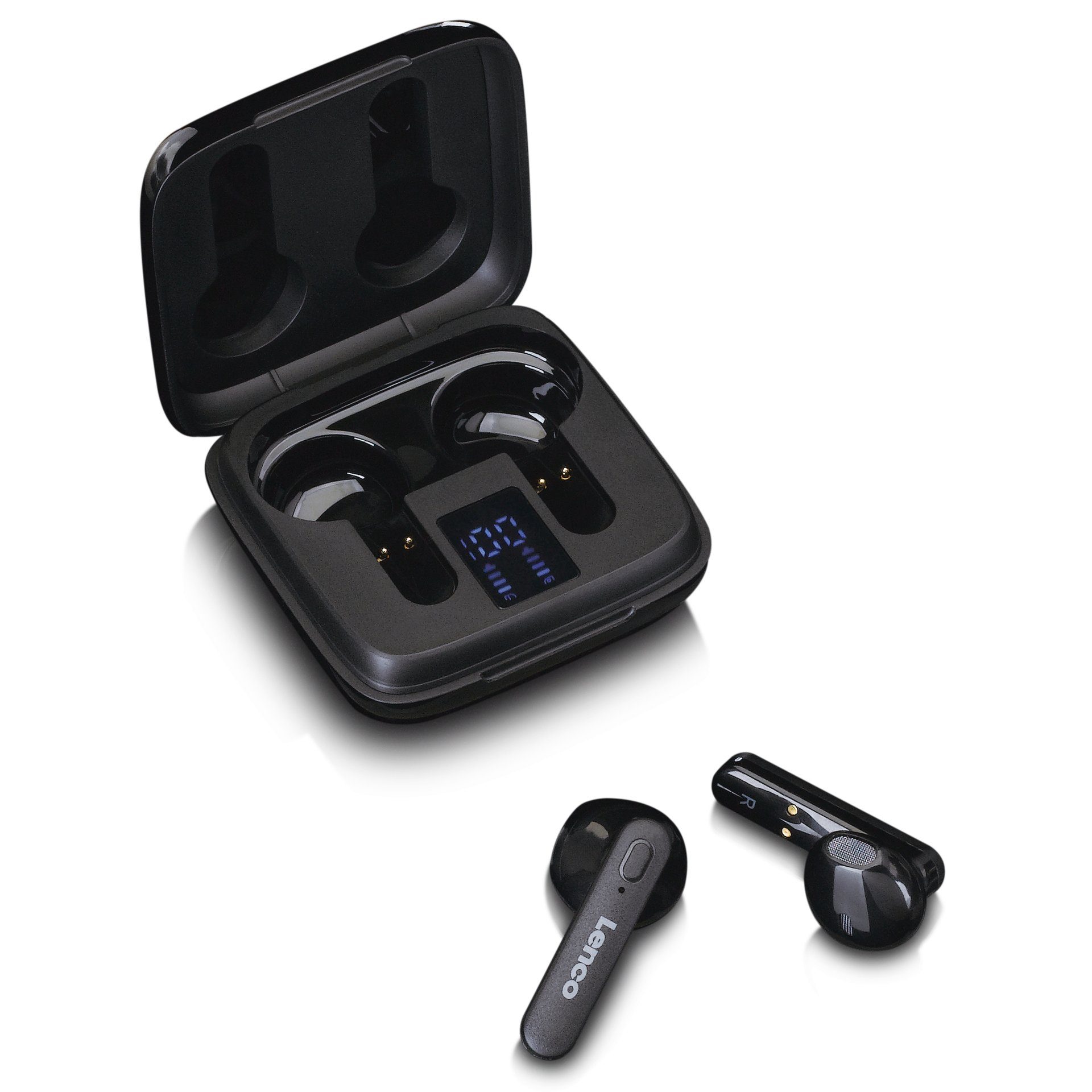 Lenco Draadloze in-ear hoofdtelefoon EPB-430BK - Draadloze hoofdtelefoon