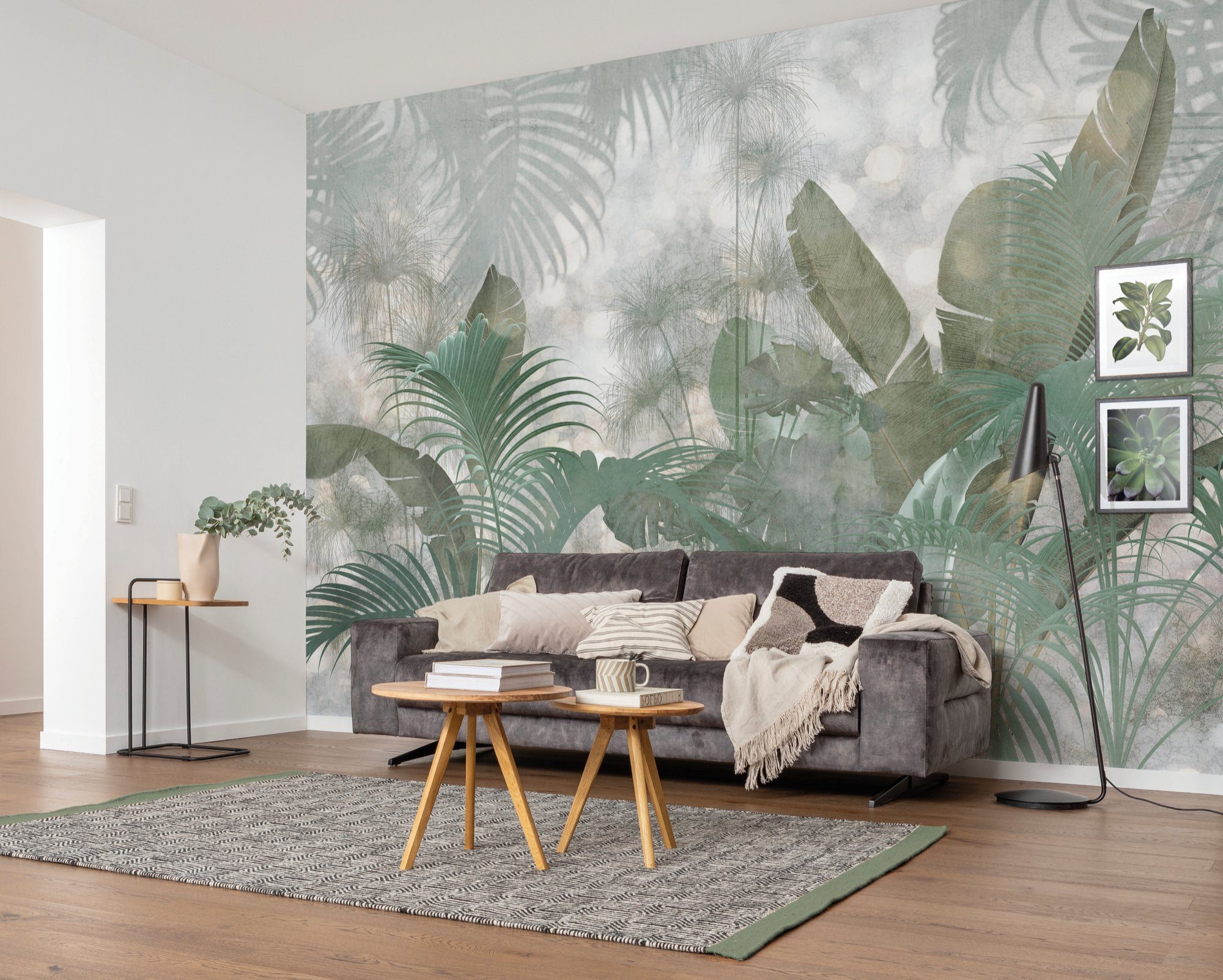 Komar Vliesbehang Vlies - Paillettes Tropicales - Afmeting 368 x 248 cm (1 stuk)