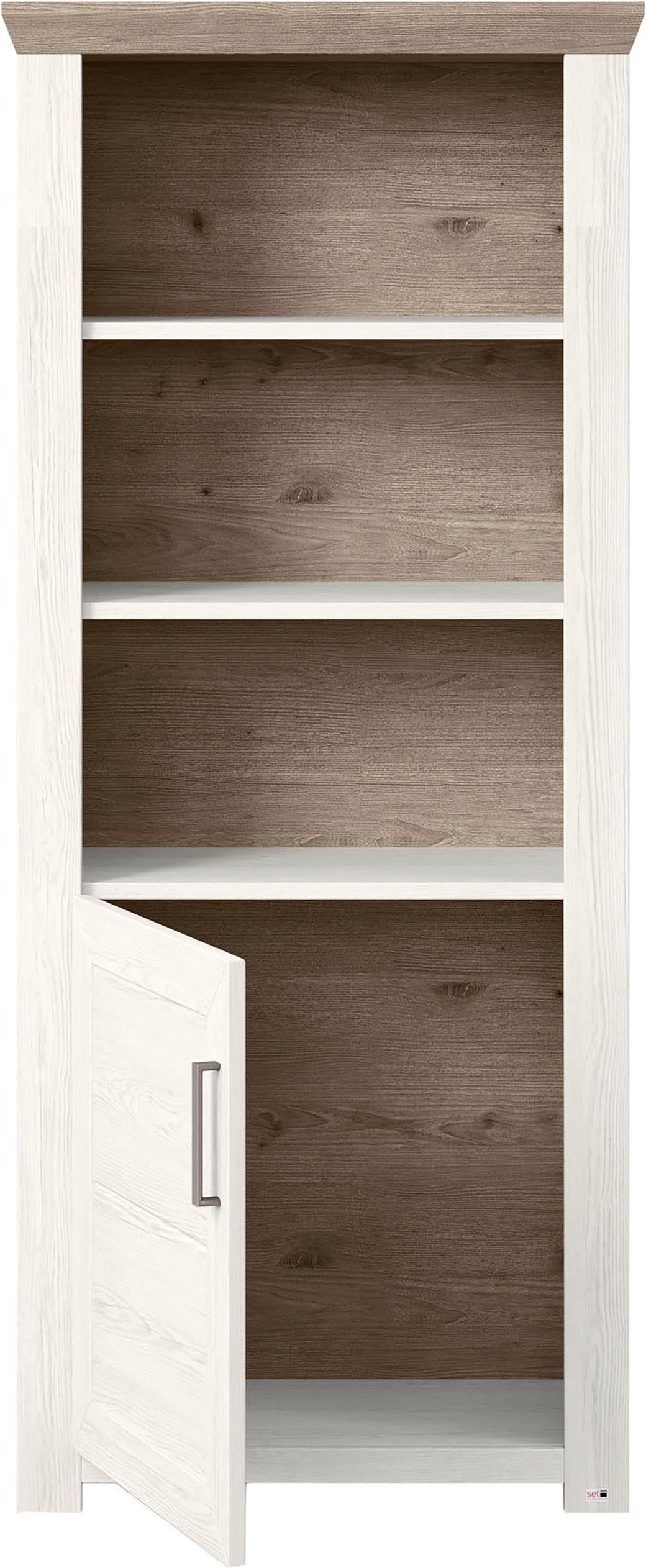 set one by Musterring Rek York Type 09, met open vakken, deur aanslag verwisselbaar, B 75 x H 175 cm