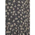 mavi jeans jurk in a-lijn printed dress met bloemenprint grijs