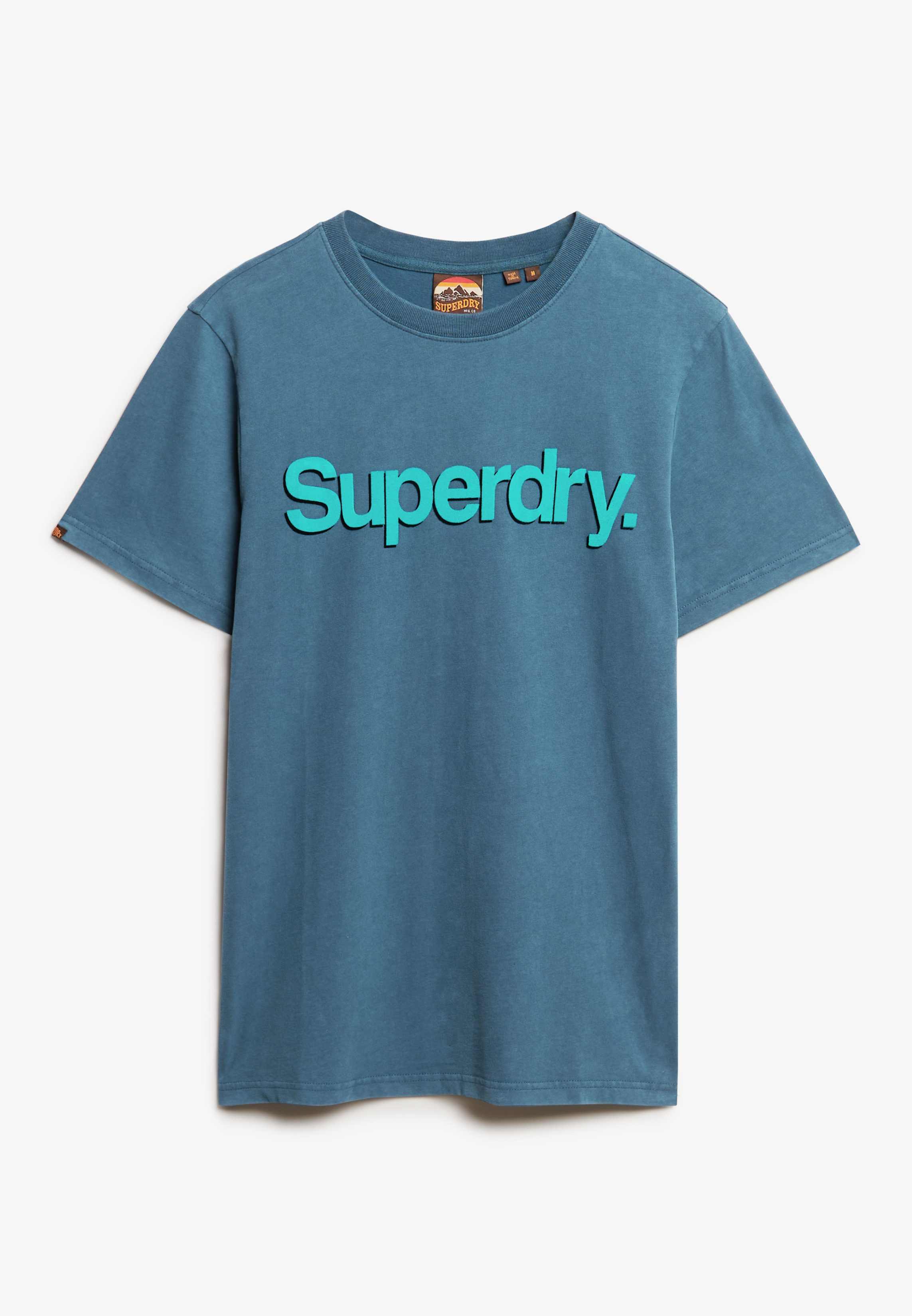 Superdry Shirt met ronde hals CLASSIC CORE LOGO SHADOW TEE