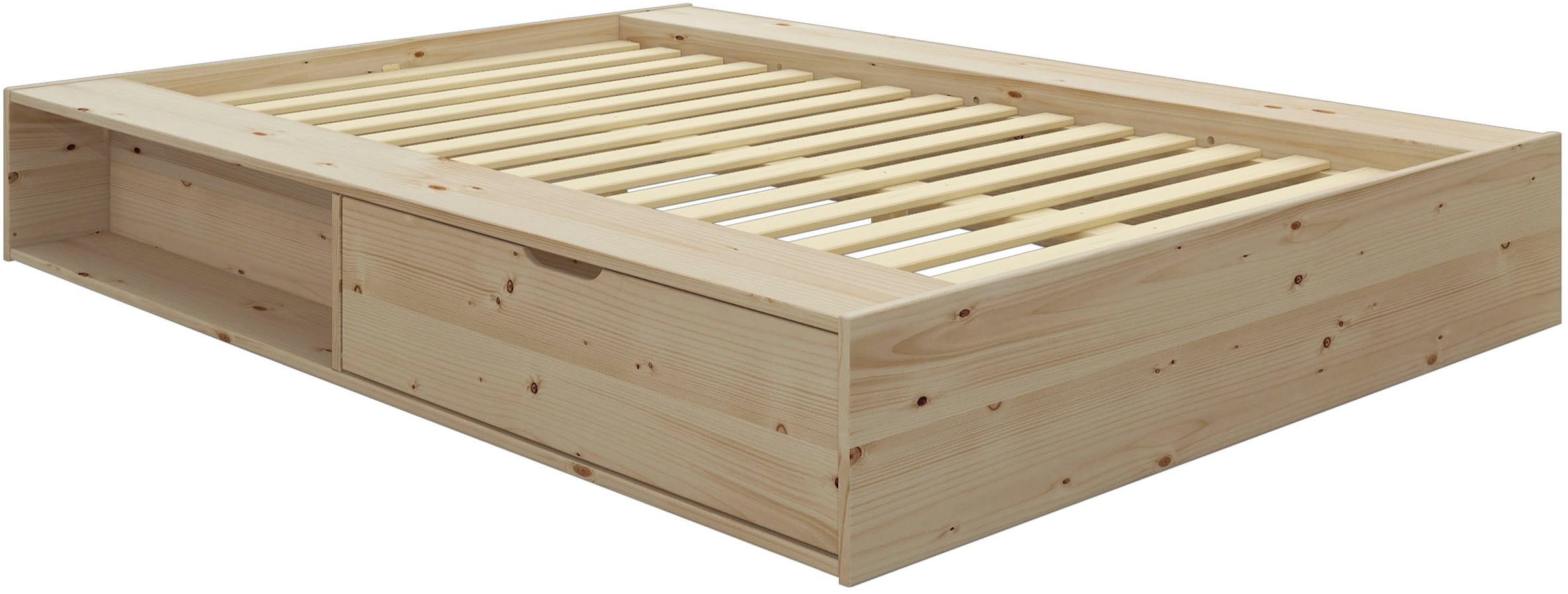 Home affaire Massief houten ledikant Erno, OTTOs keuze, BESTSELLER, opbergbank futonbed, 275KG belastbaar