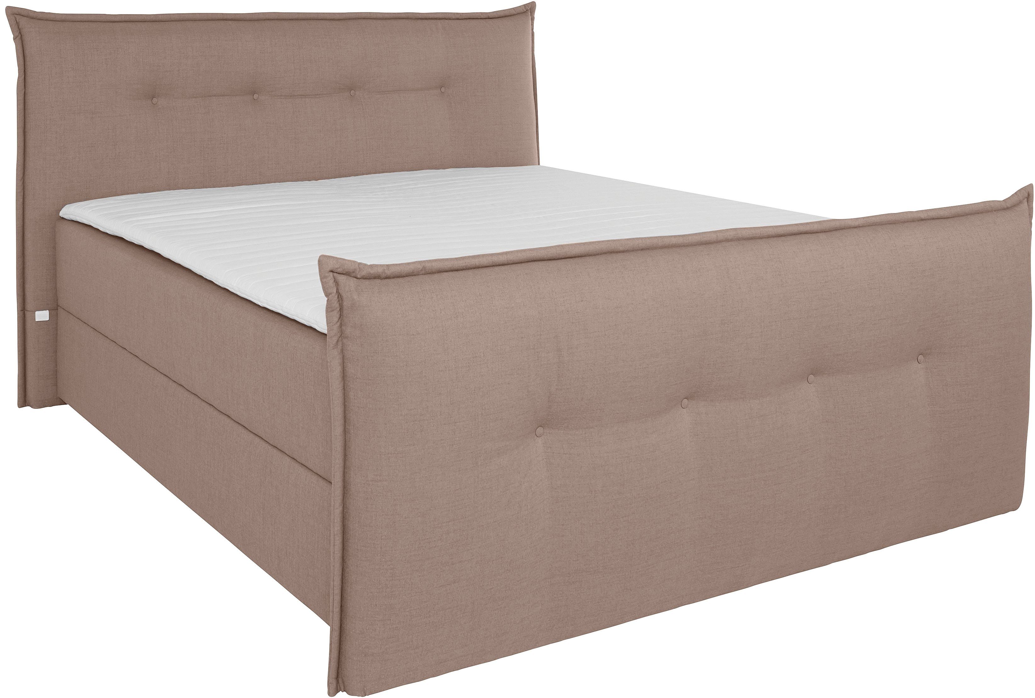 andas Boxspring Lichtgewicht inclusief voetbord, bedkist & topmatras, in 4 breedten en 2 hardheden
