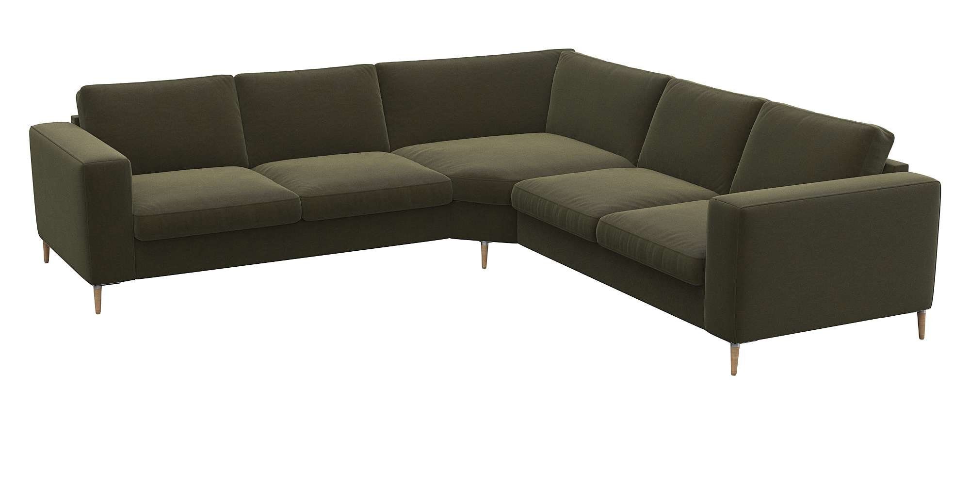 FLEXLUX Hoekbank Fiore, gelijkbenig, super zitcomfort door koudschuim in de zitting
