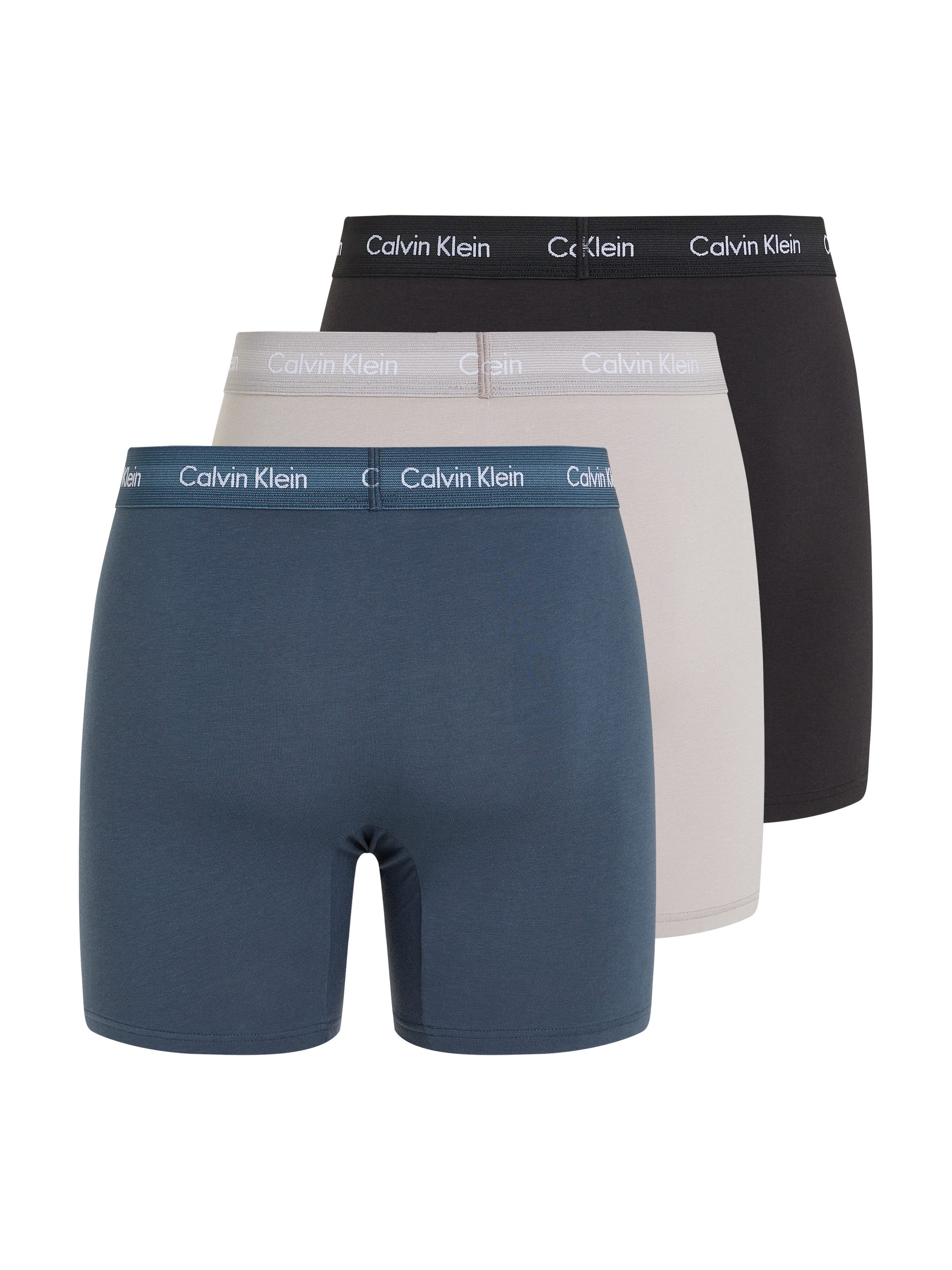 Calvin Klein Boxershort CK lange boxer met langere pijpen (set 3 stuks)