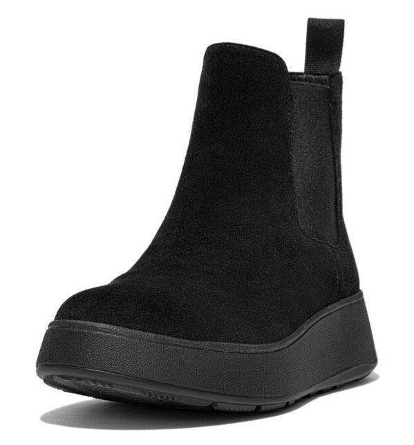 Fitflop Chelsea-boots F-MODE Plateaustiefels, chunky boots met plateausool, aanhaaklus