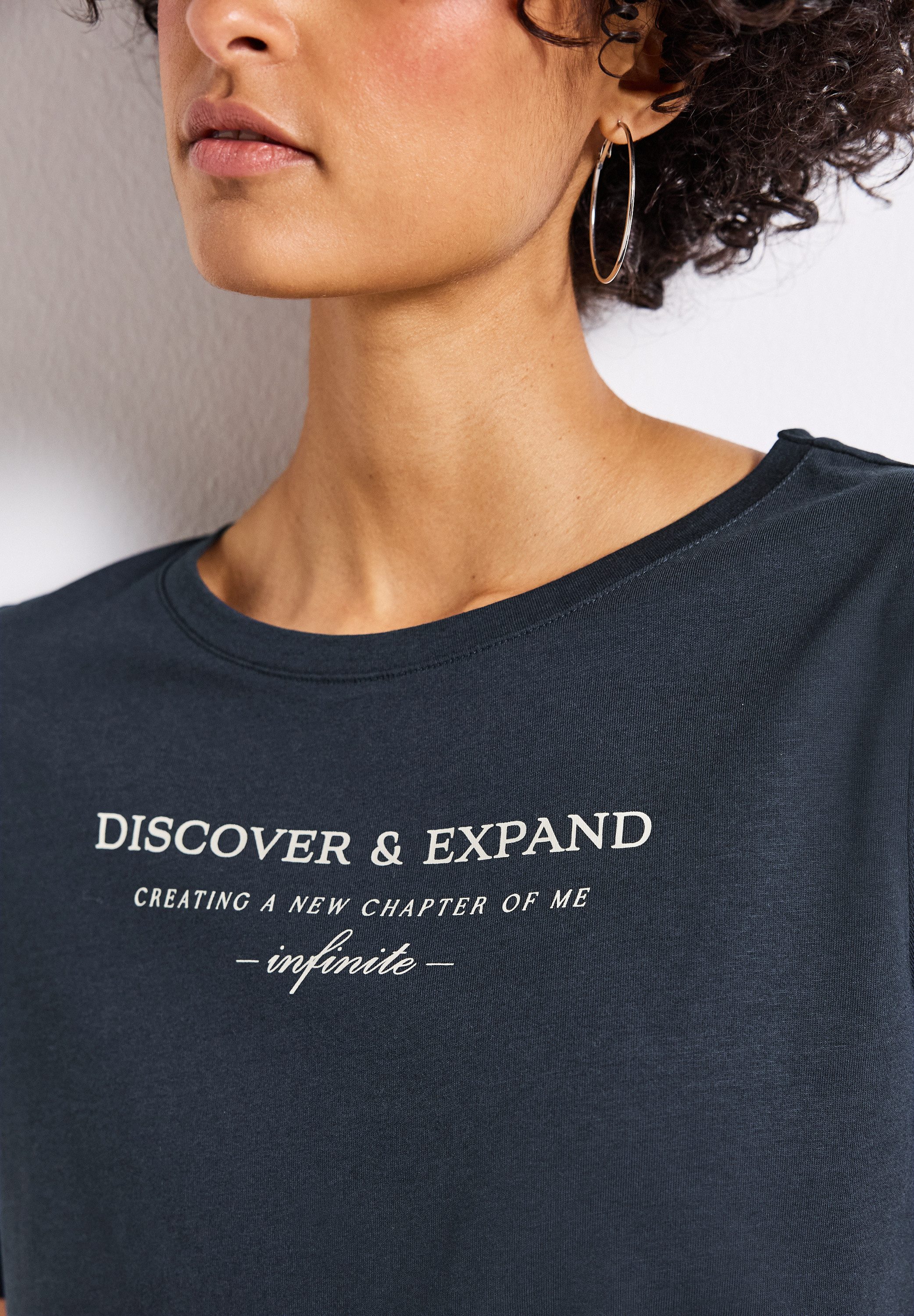 STREET ONE T-shirt met belettering