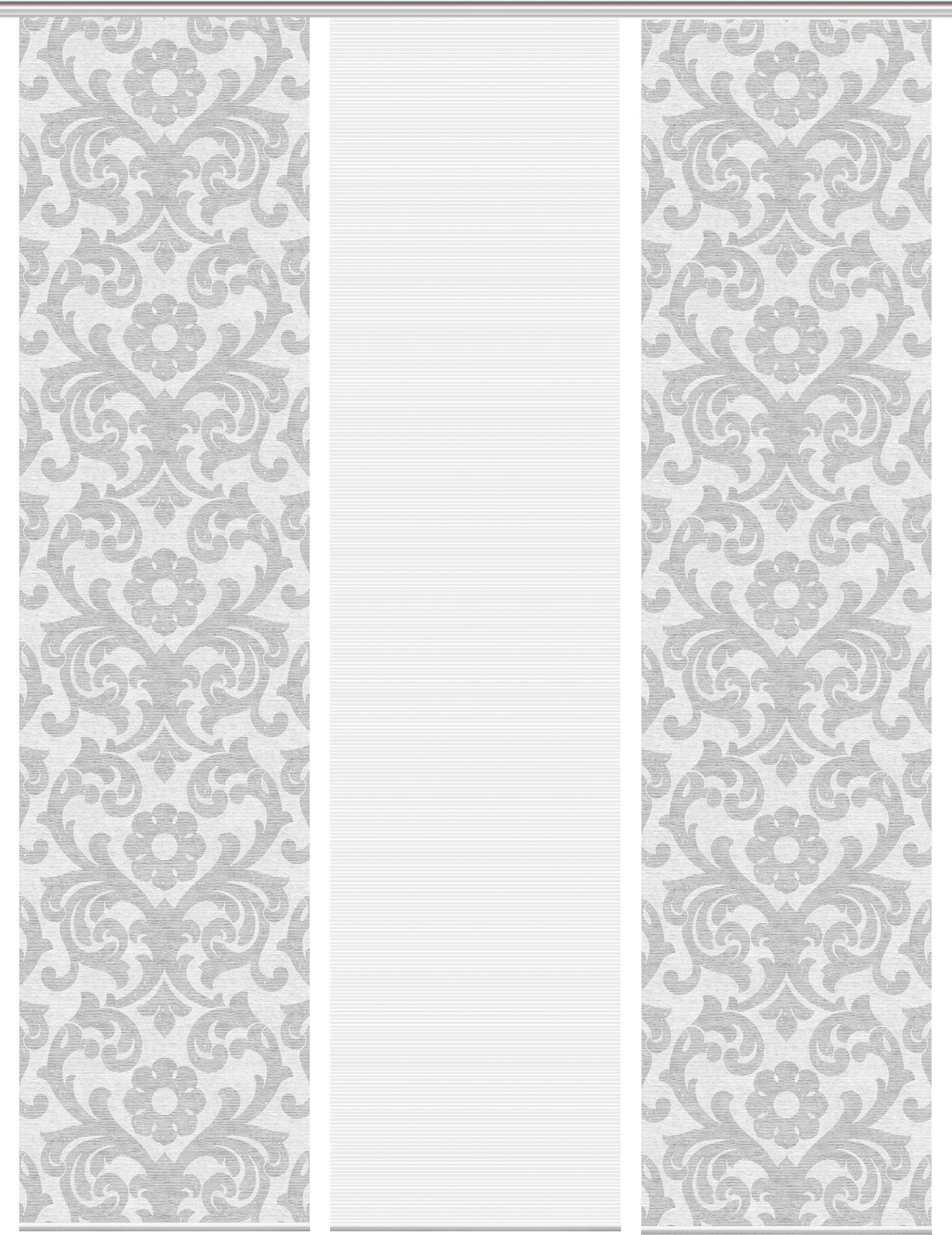 Vision S Paneelgordijn ORNAMIA set van 3 Bamboe-look, digitaal bedrukt (3 stuks)