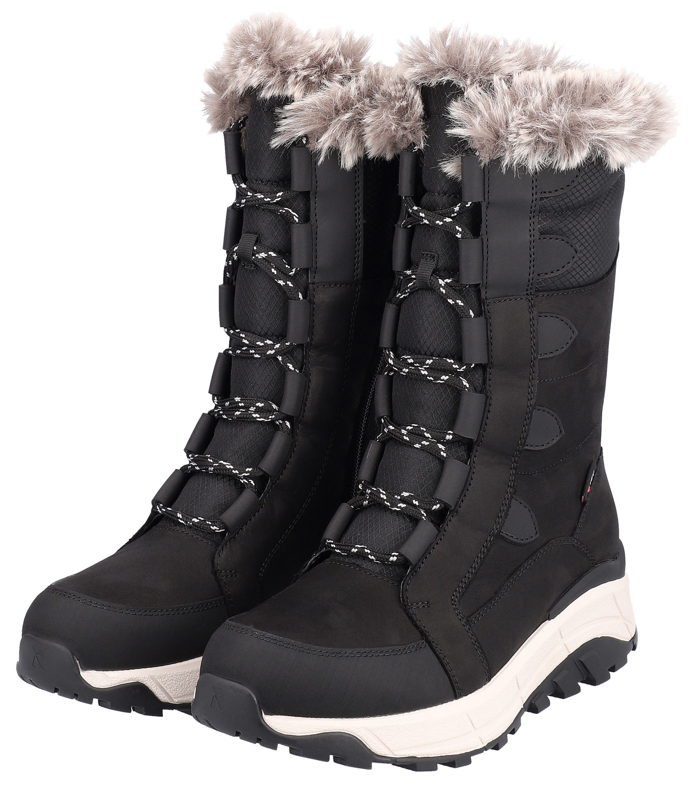 Rieker EVOLUTION Winterlaarzen snow boots, winter boots with lambswool lining, fiber grip sole