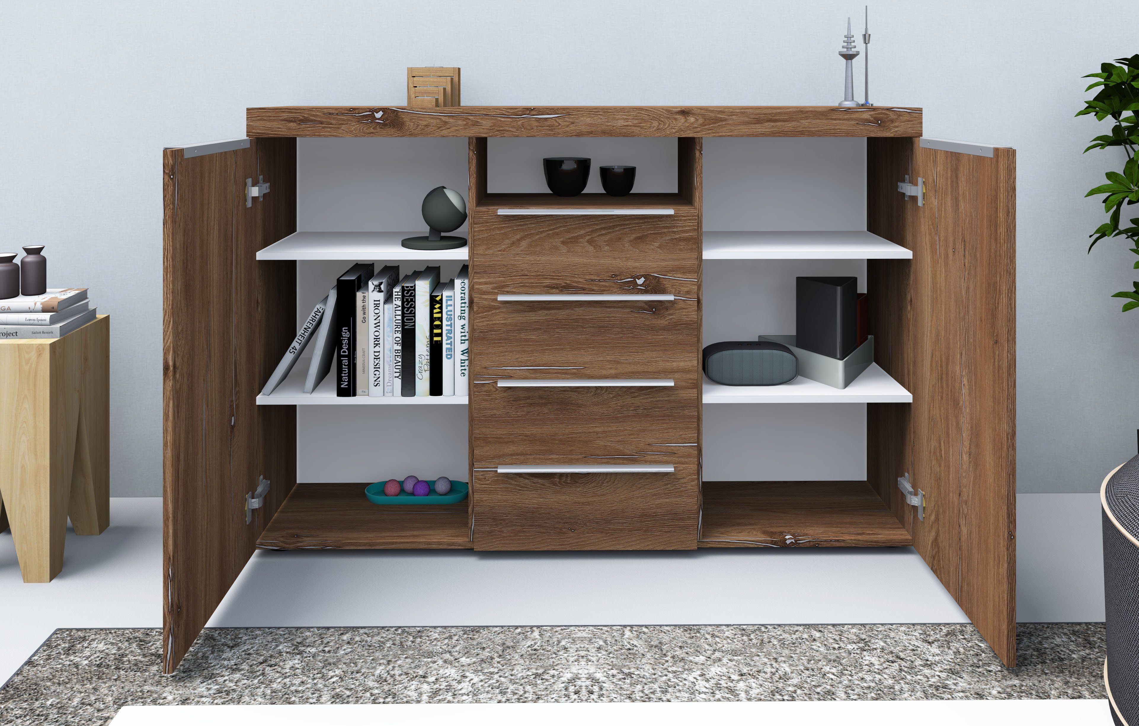 borchardt Möbel Highboard Durban Breedte 139 cm