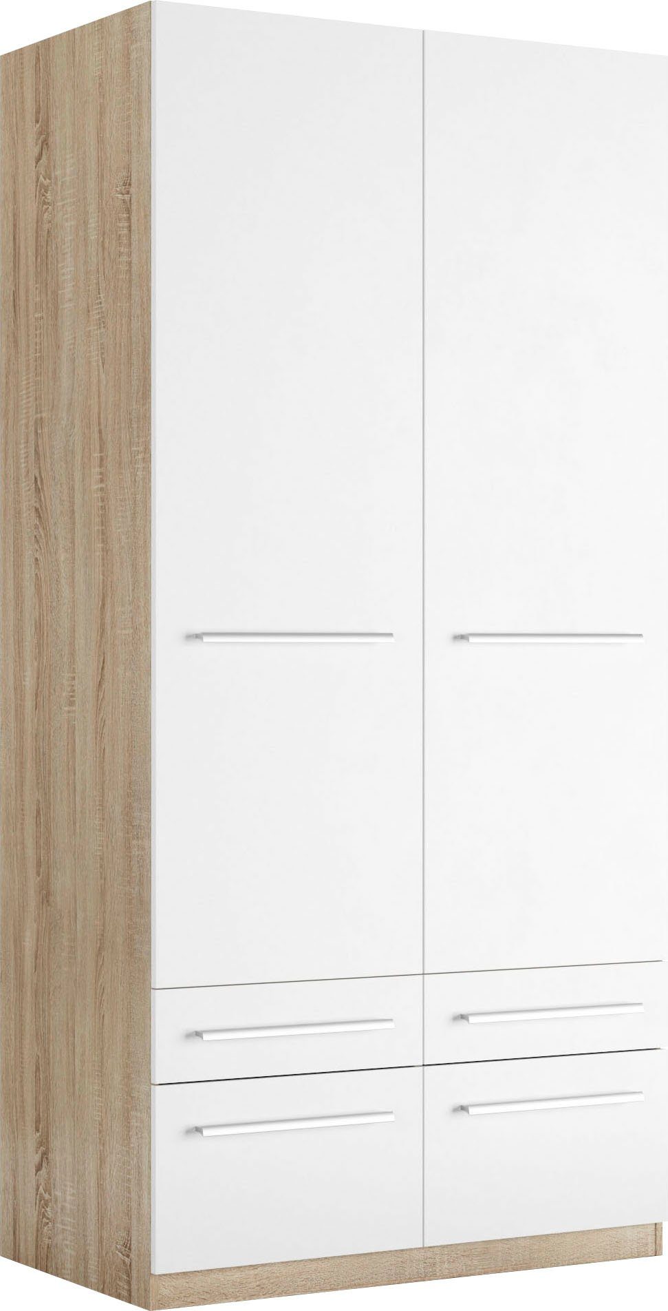 priess Kledingkast Kast garderobe waskast Barcelona in 5 breedtes veel opbergruimte, ruime lades, met spiegel, made in germany