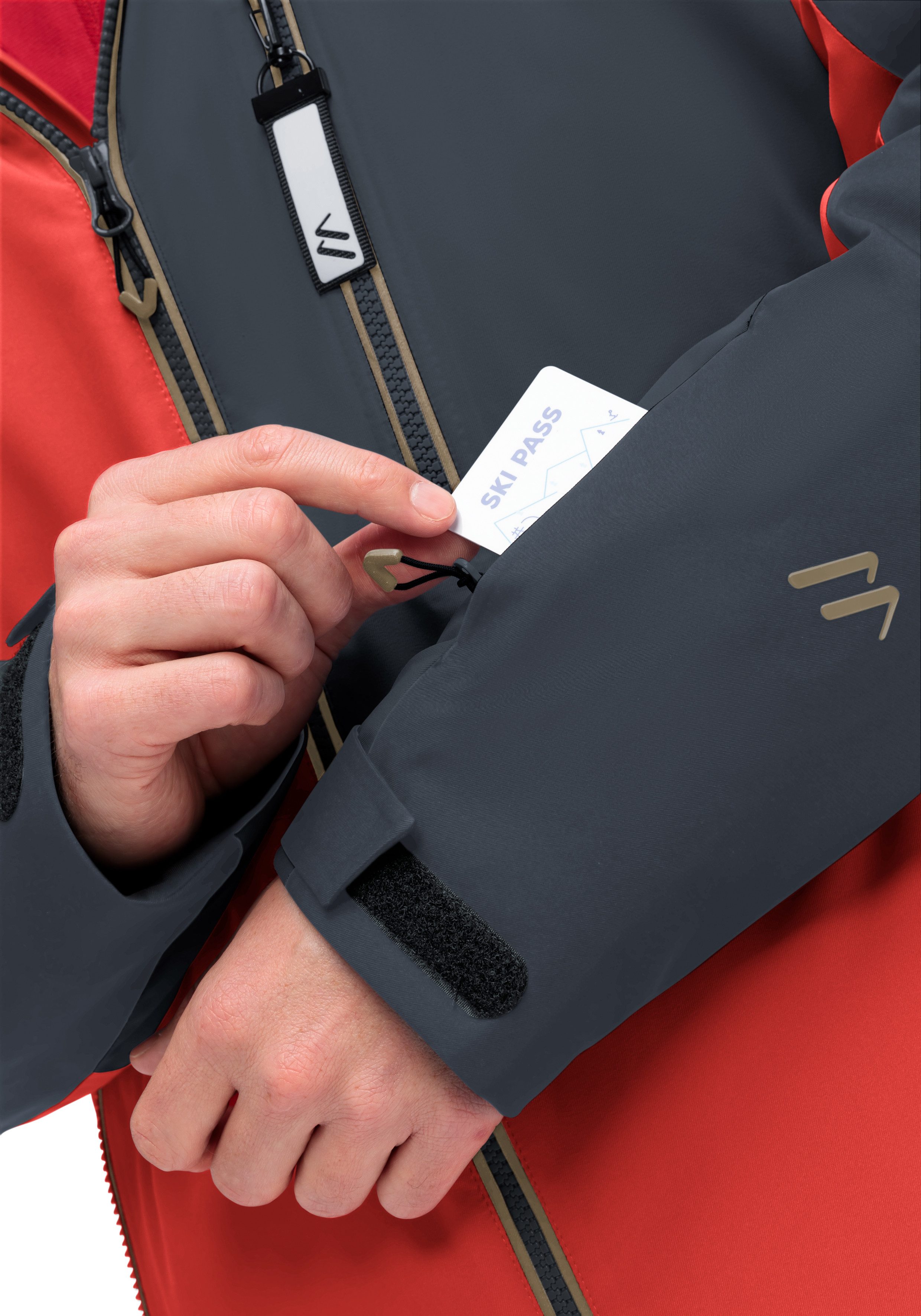 Maier Sports Ski-jack Oravice Heren winterjack met ritszakken en capuchon, waterdicht