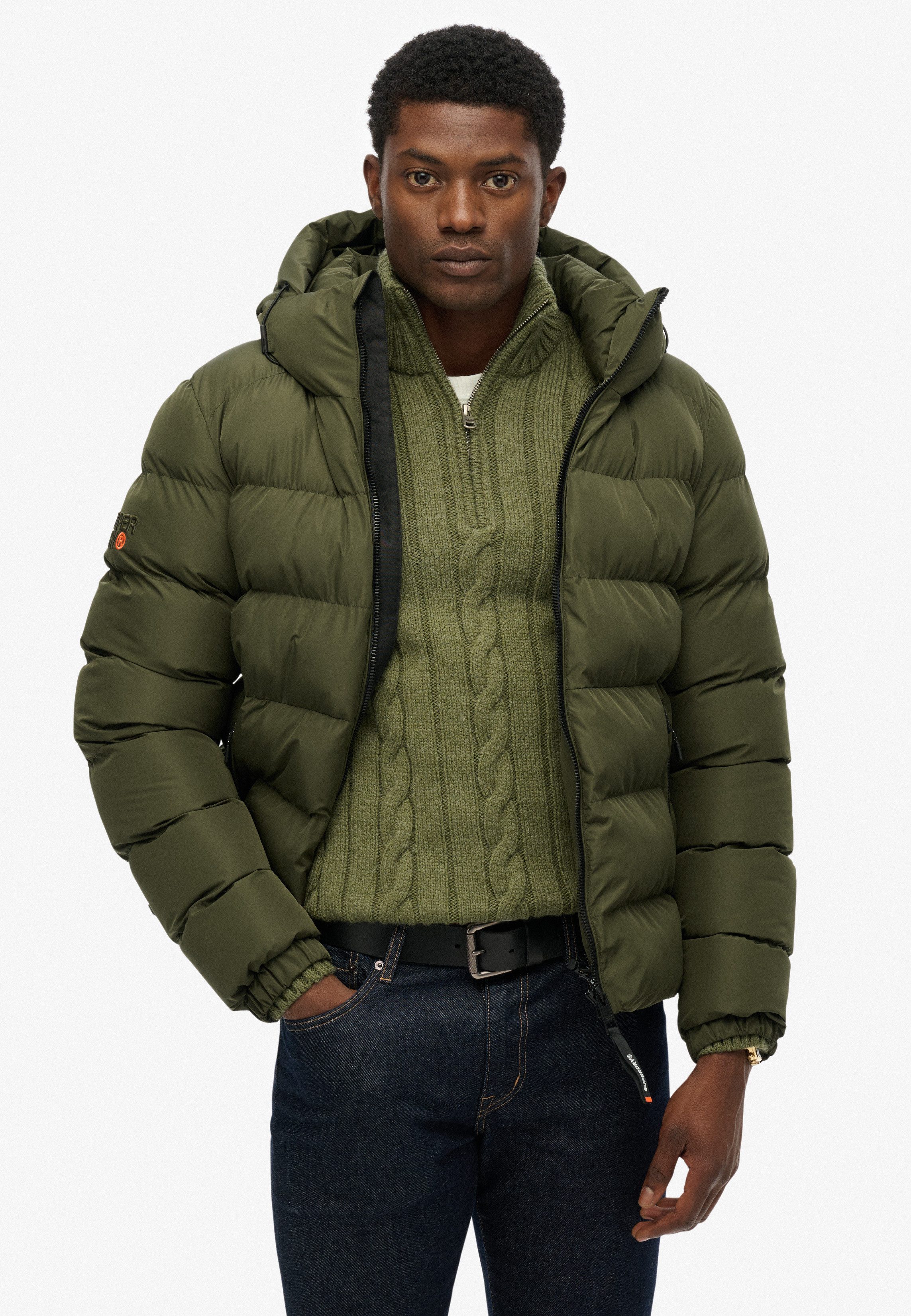 Superdry Gewatteerde jas HOODED SPORTS PUFFER JACKET