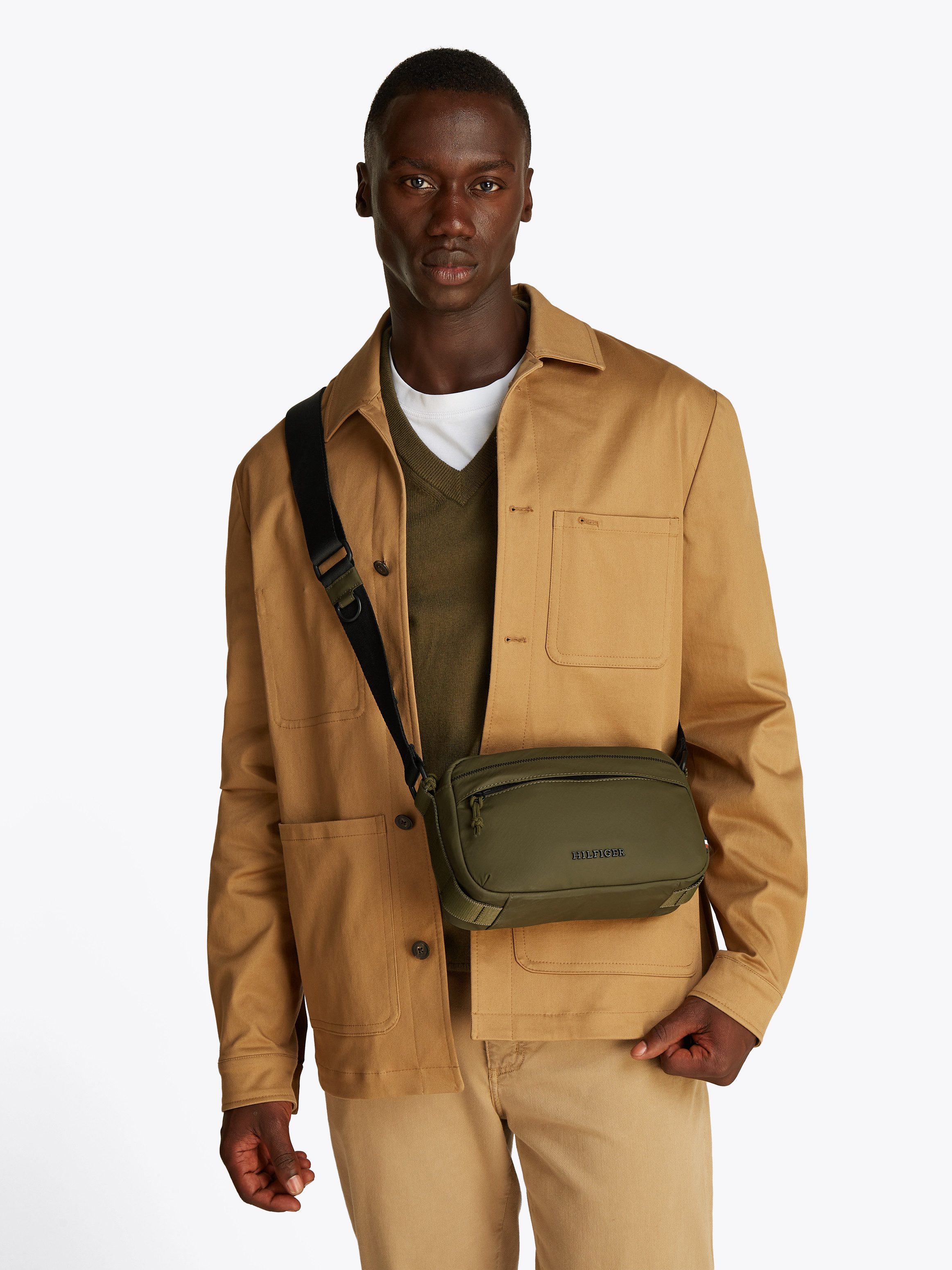 Tommy Hilfiger Schoudertas TH COLOUR EW REPORTER , heren messengerbag, schoudertas met voorkantvak