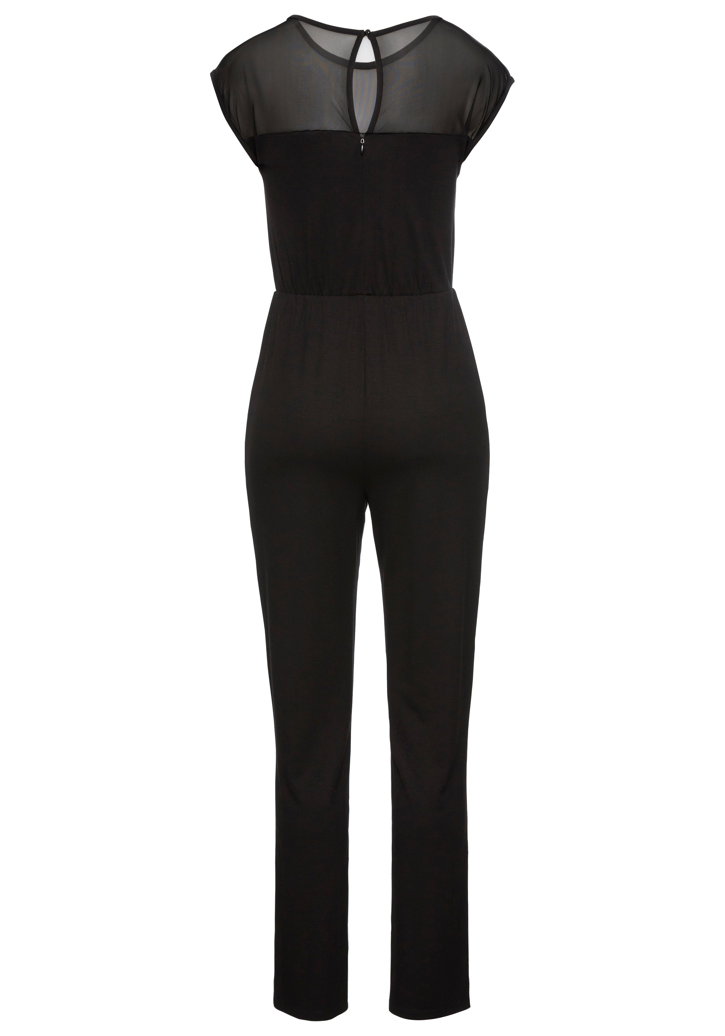 Melrose Jumpsuit met mesh-detail in de uitsnijding nieuwe collectie
