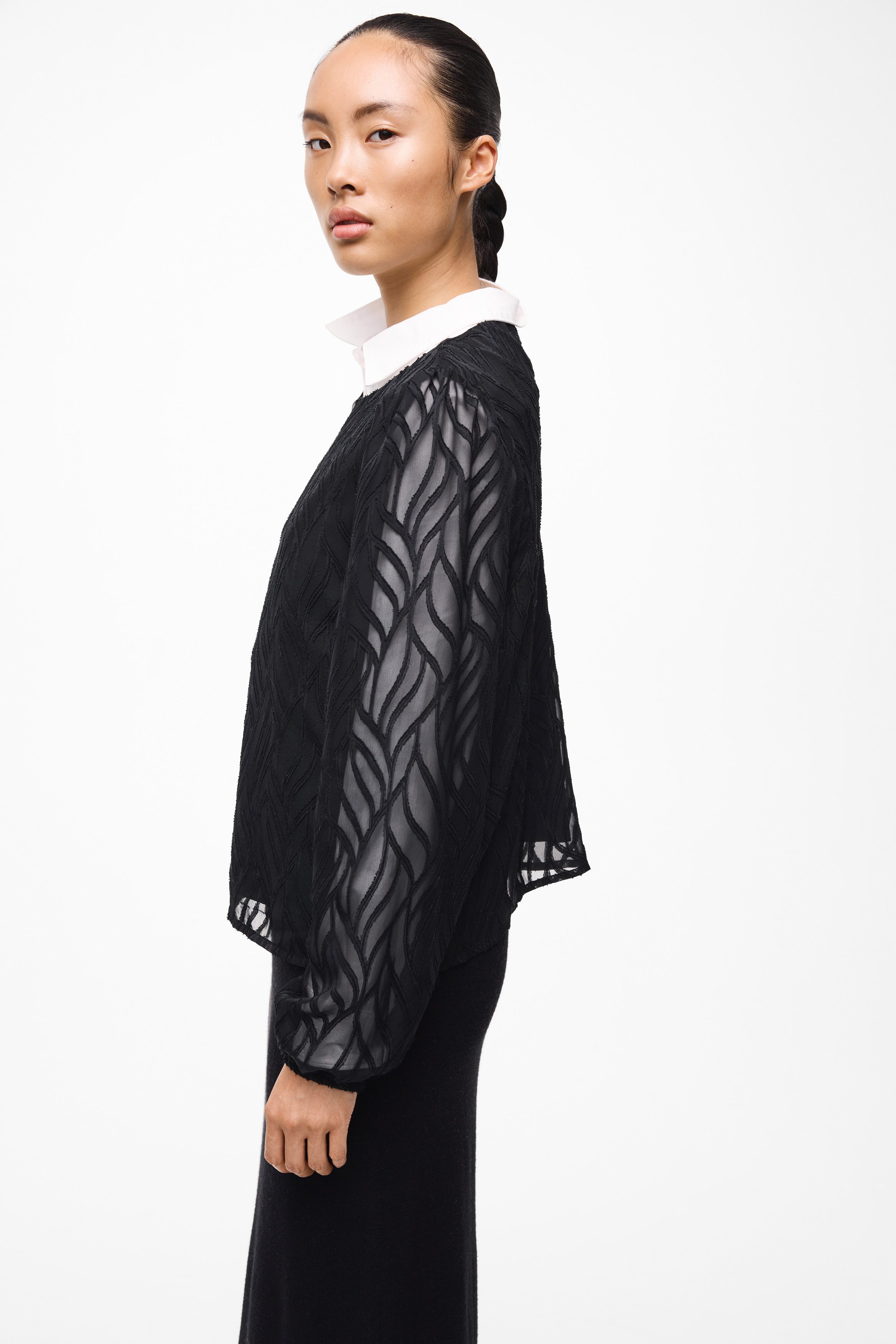 Vila Shirt VIMIKA O-NECK L/S TOP - NOOS