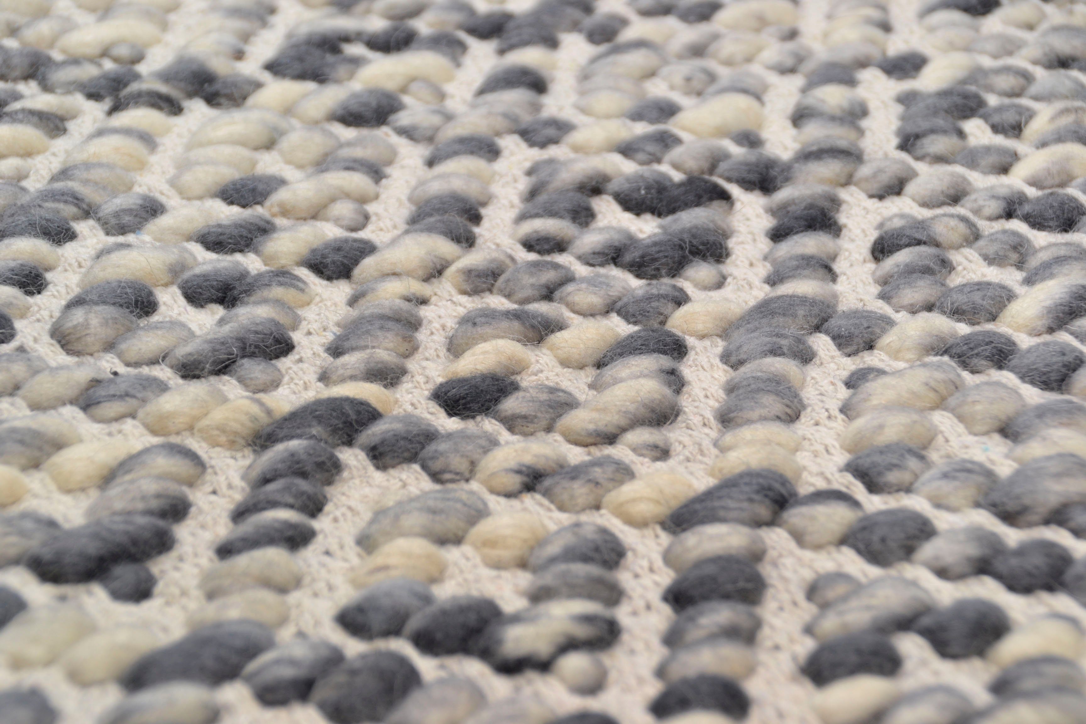 TOM TAILOR HOME Wollen kleed Diamond zuivere wol, platweefsel, met de hand geknoopt