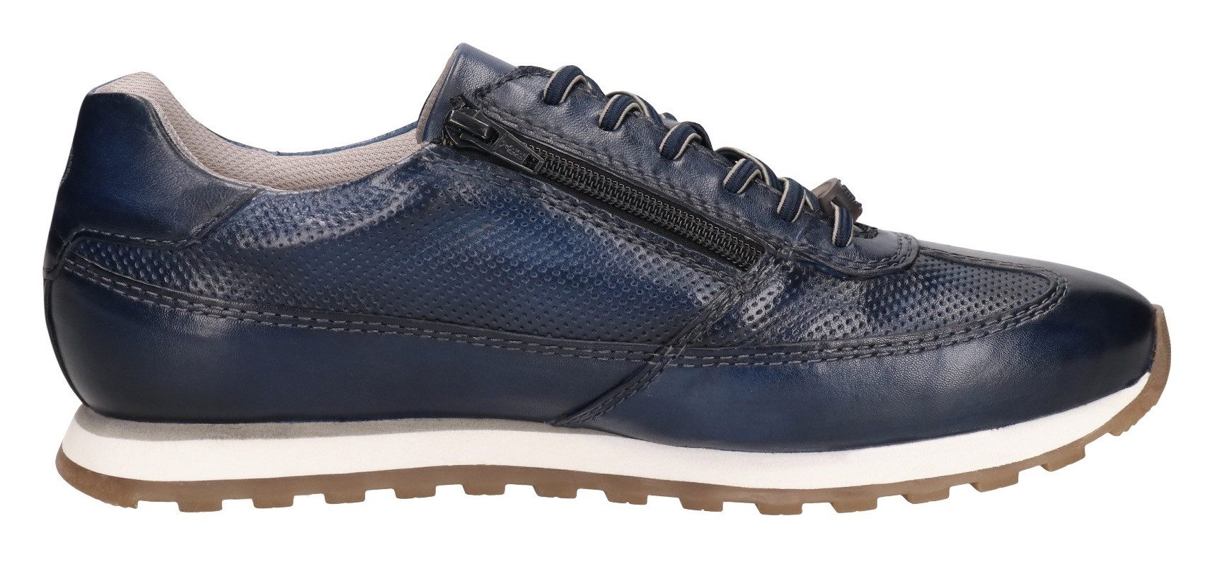 Bugatti Sneakers vrijetijdsschoen, lage schoen, veterschoen met contrast bies