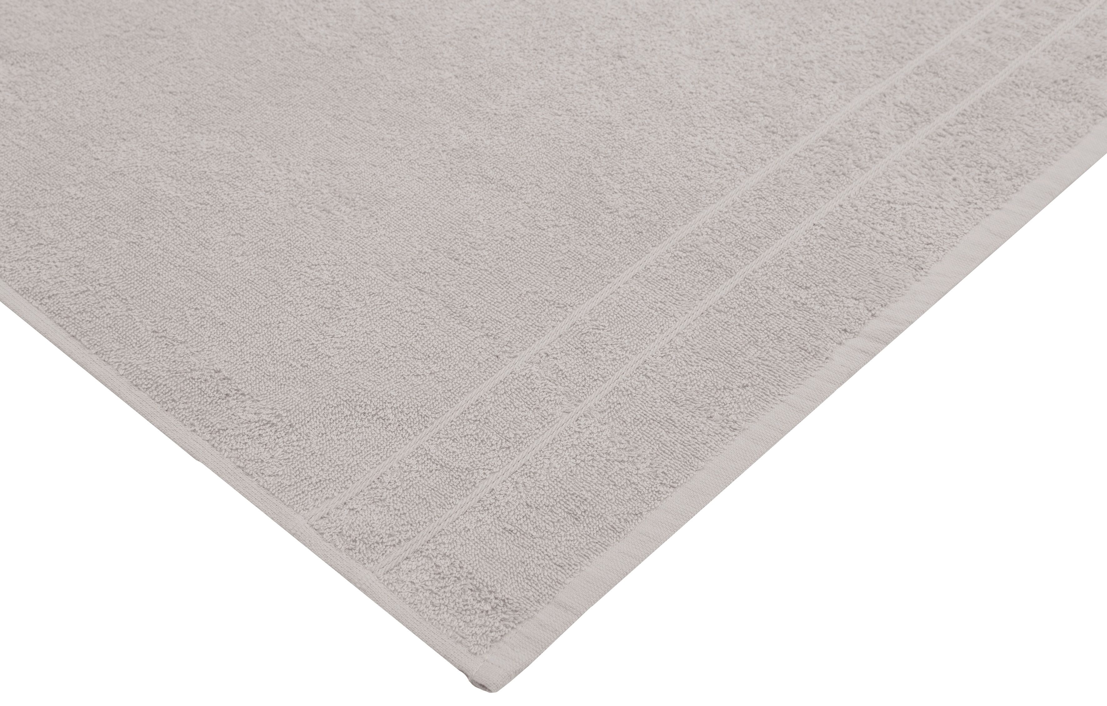 my home Handdoekenset Inga, 8-delig handdoekset 50x100cm Handdoeken met fijne bies, 100% katoen, effen, zacht (set, 8 stuks)