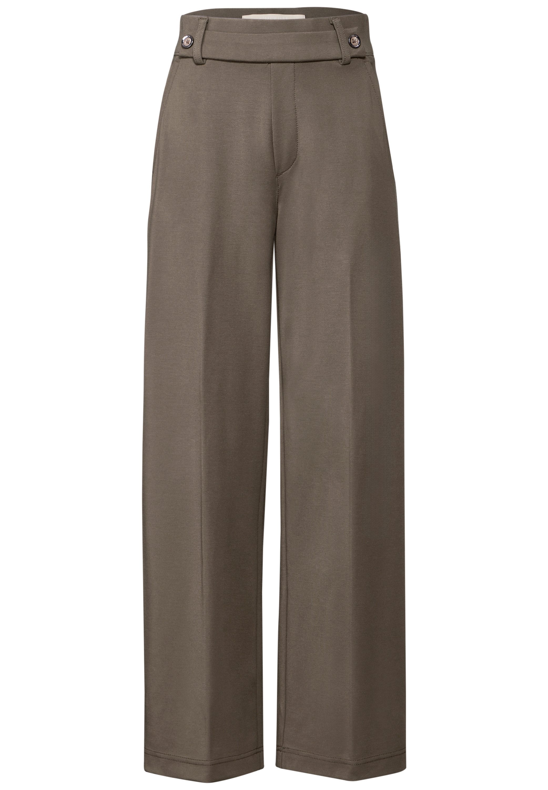 STREET ONE Pantalon met vouw met persplooien