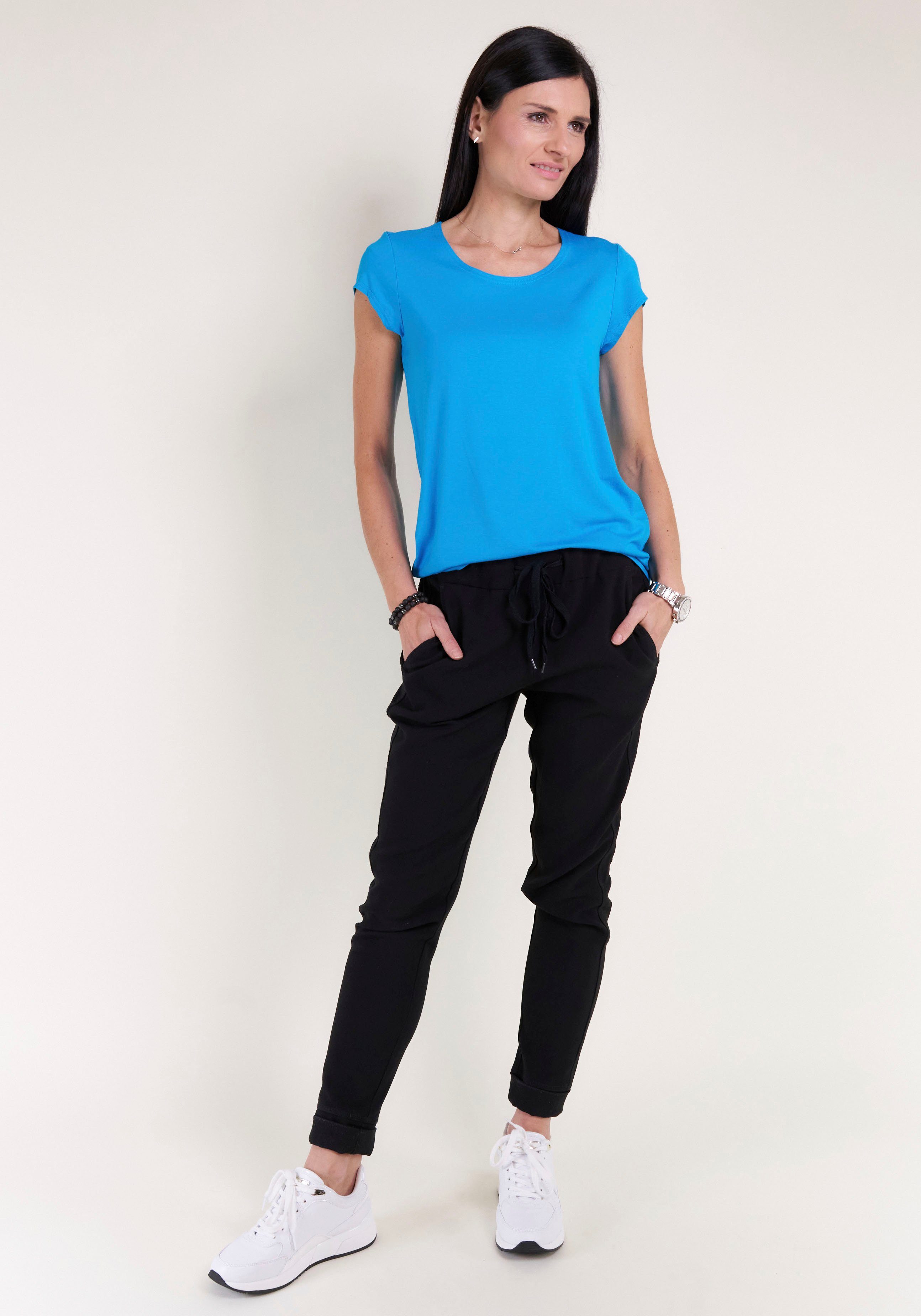 Seidel Moden T-shirt met kapmouwen, made in germany