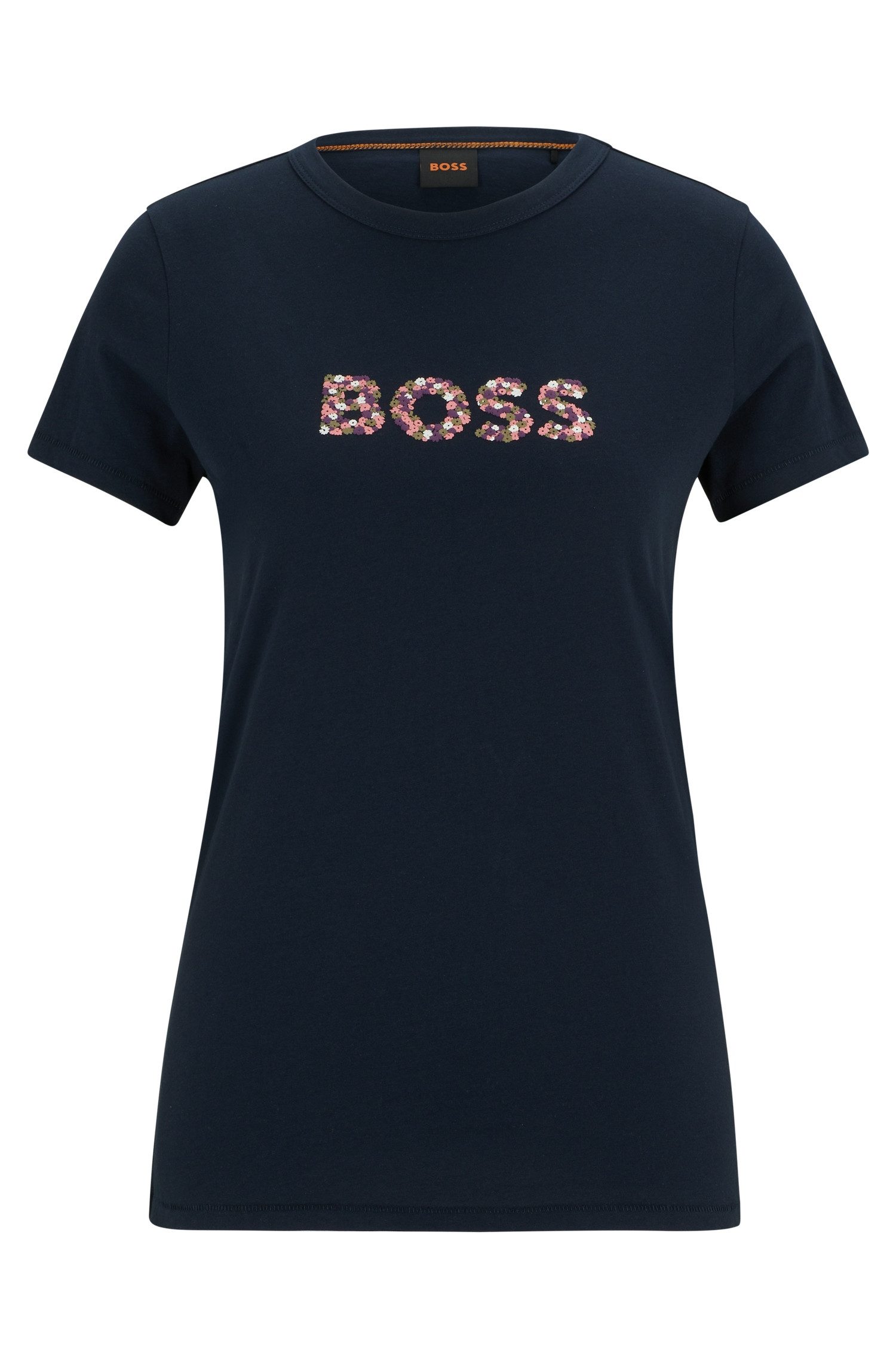 Boss Orange T-shirt met labelprint model 'Elogo'