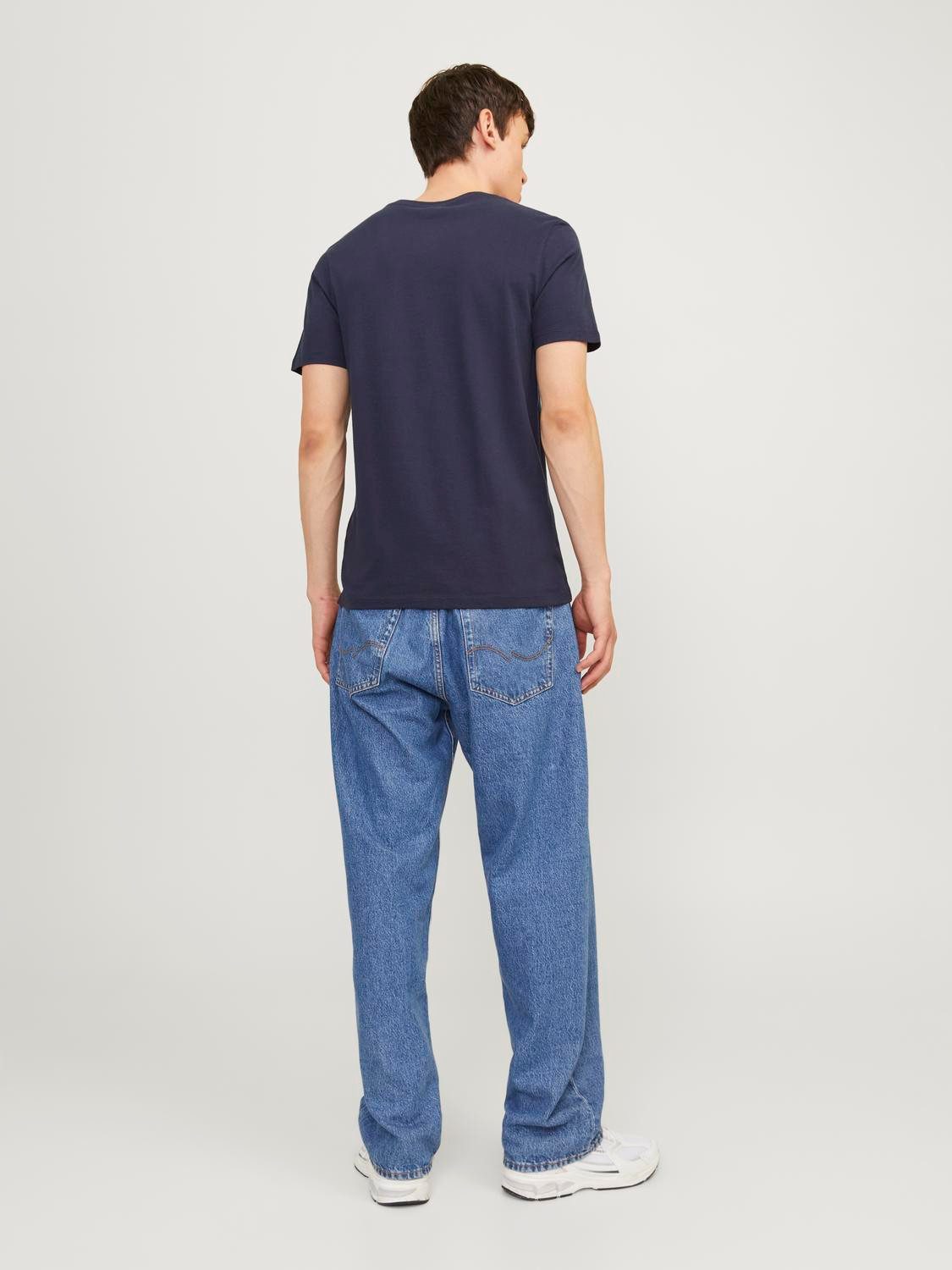 Jack & Jones Shirt met ronde hals JJEORGANIC BASIC TEE SS O-NE 3PK MP NOOS (set, 3-delig)