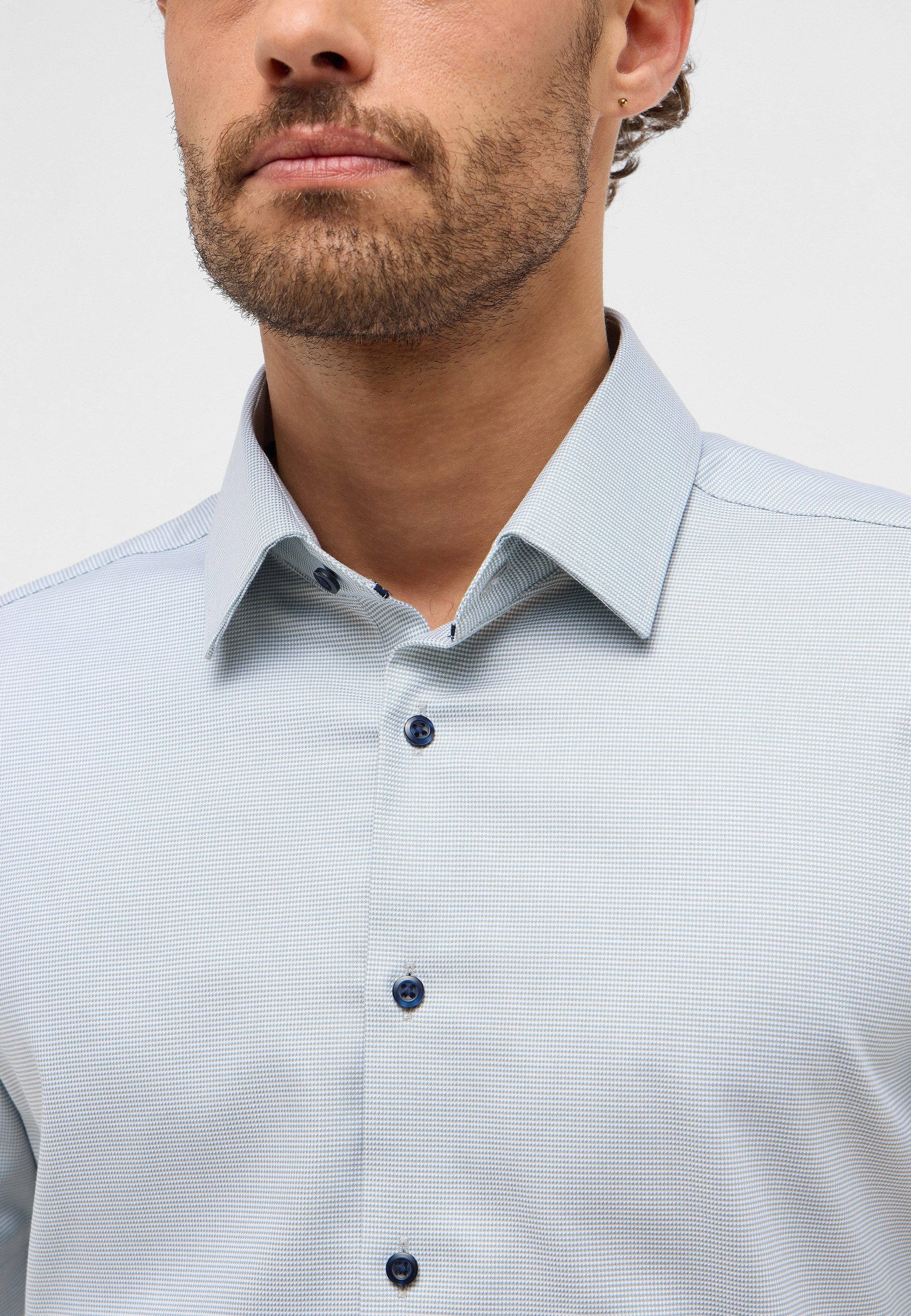 Eterna Overhemd met korte mouwen Slim fit