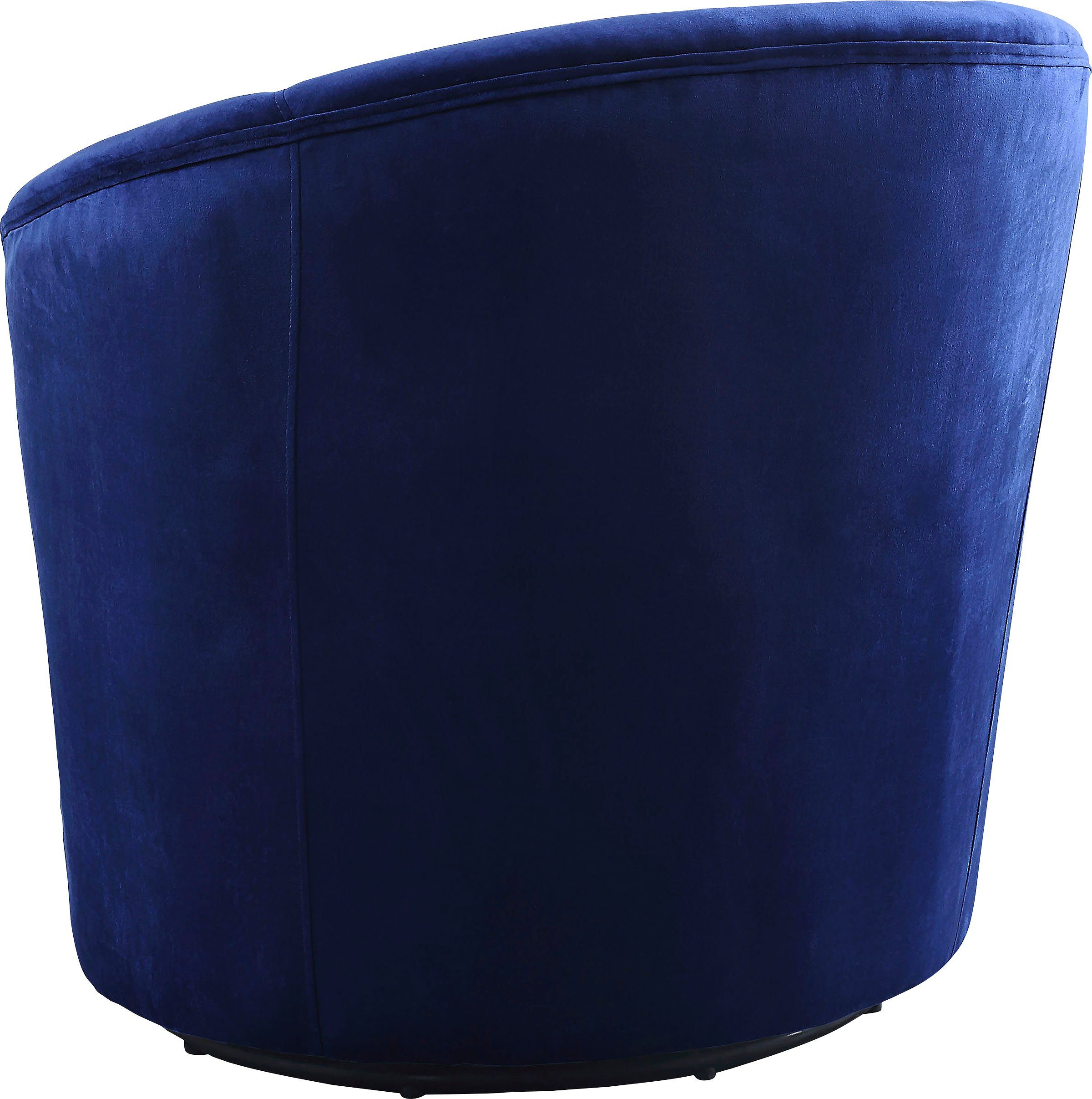 ATLANTIC home collection Draaibare fauteuil Colin 360° vrij draaiend, in fluwelen hoes, incl. sierkussen