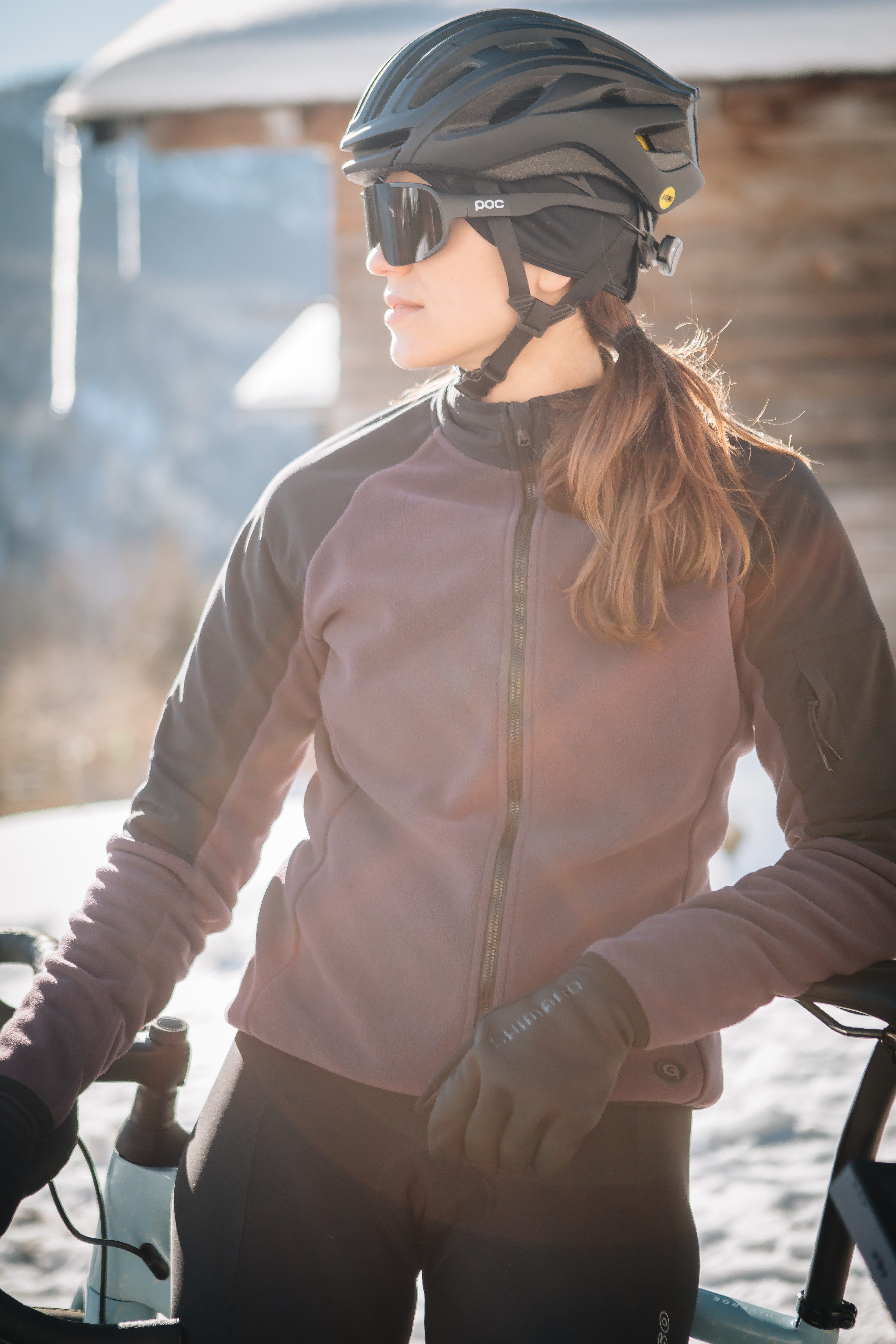 Gonso Fietsshirt Adventure Jersey Fleece D Dames fietstrui met lange mouwen, zacht fleece-materiaal, full-zip trui
