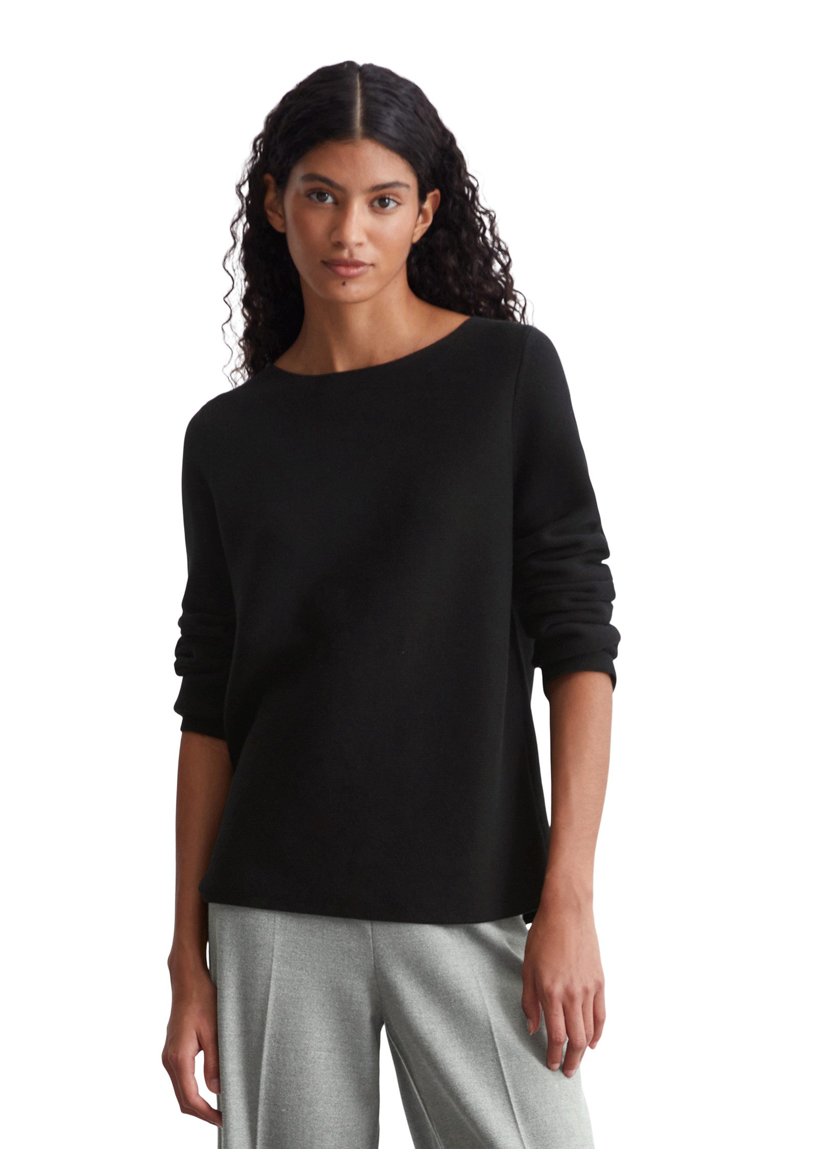 Marc O'Polo Sweater slim Black Dames