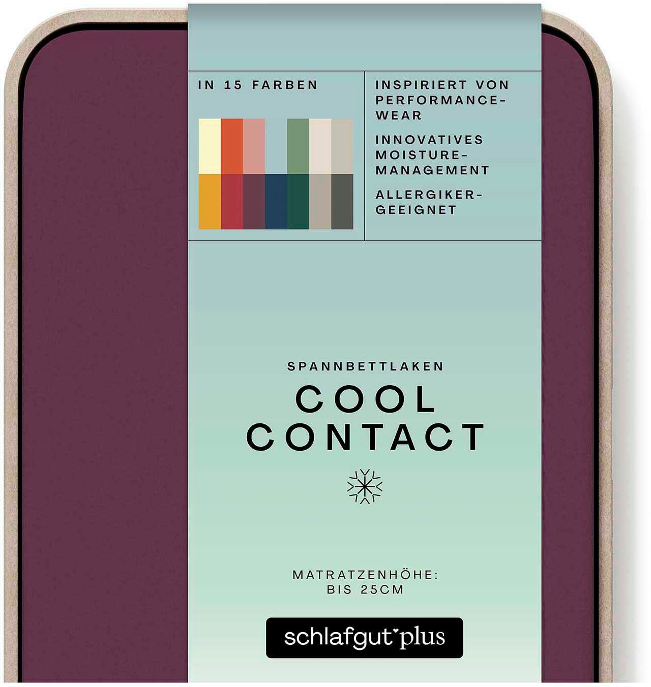 Schlafgut Hoeslaken Cool Contact 100% gekamd microvezel (1 stuk)