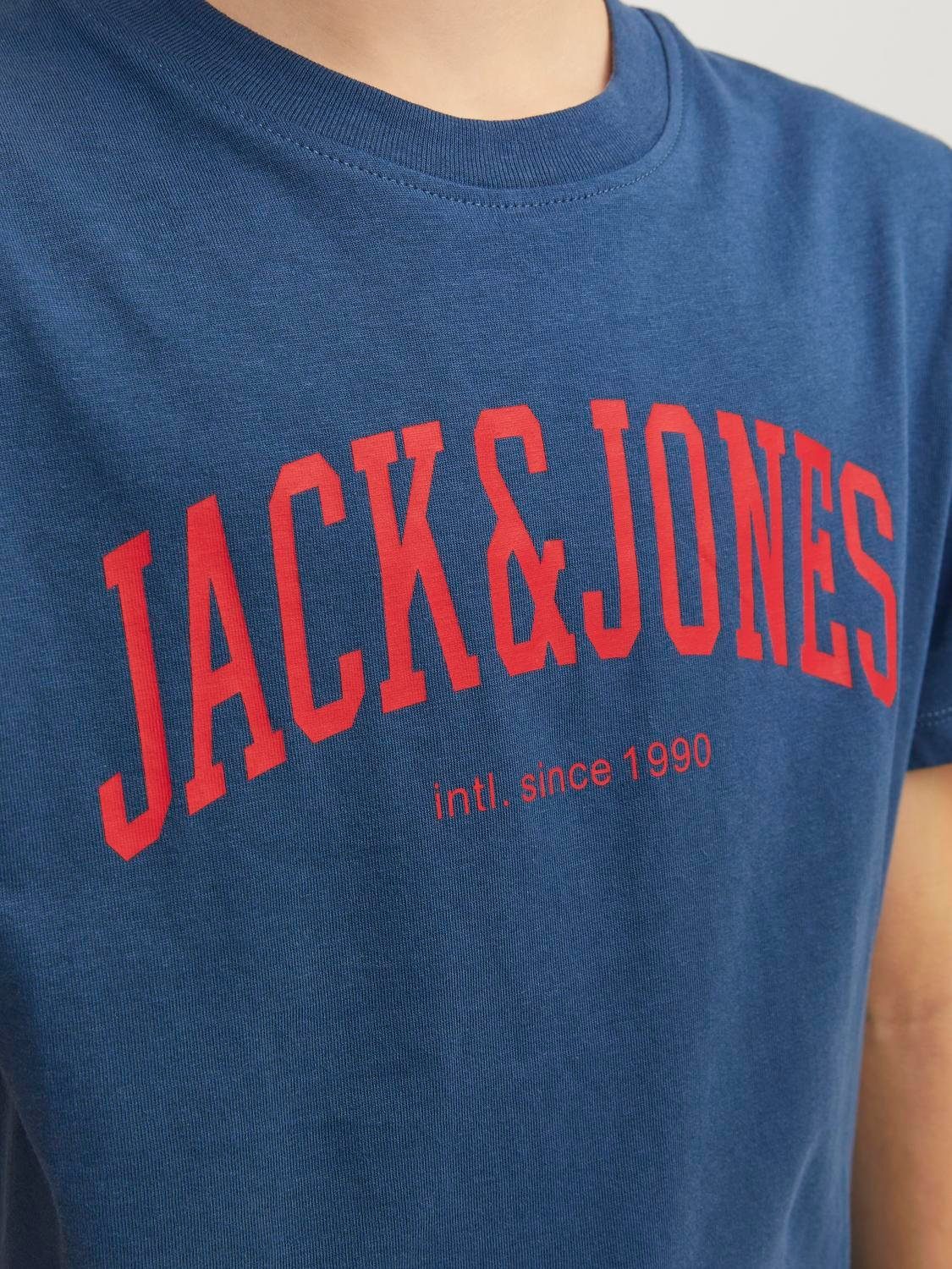 Jack & Jones Junior Shirt met korte mouwen JJEJOSH TEE SS CREW NECK NOOS JNR