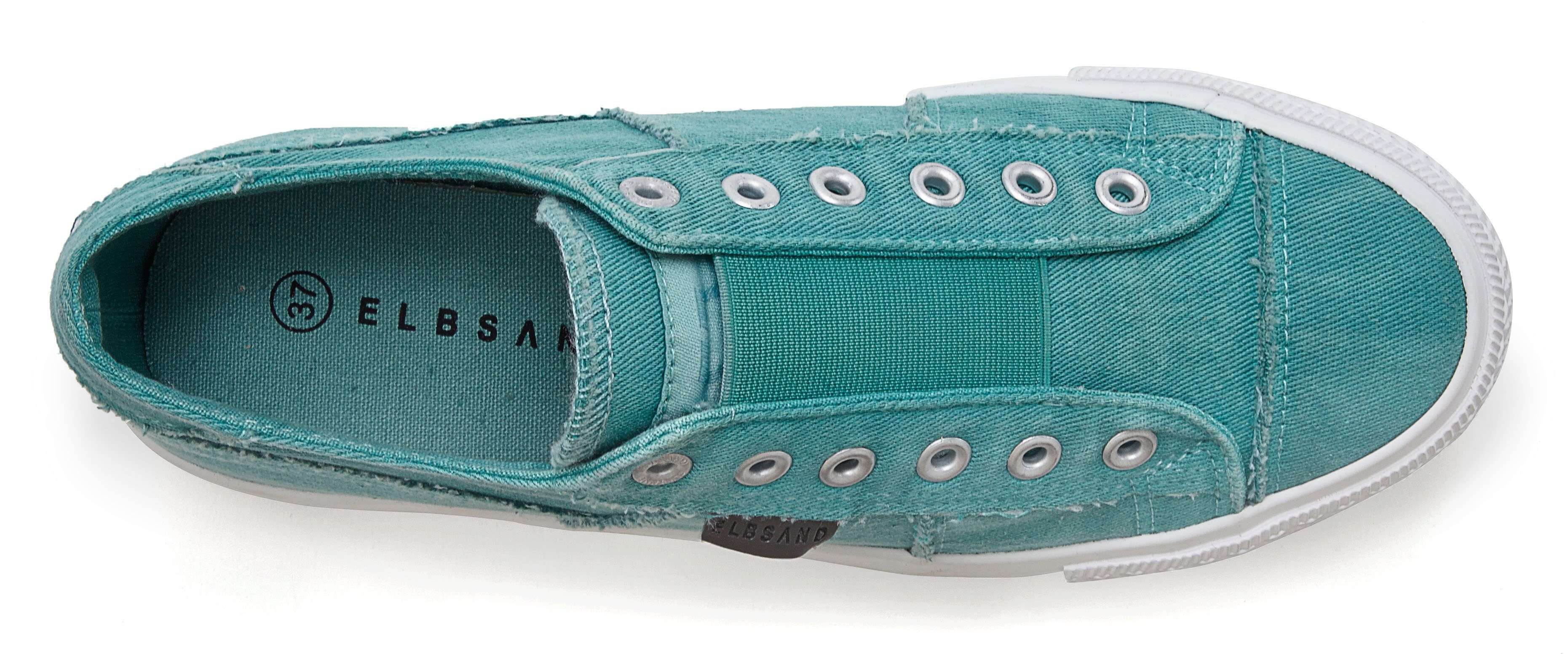 Elbsand Sneakers Halfschoen, slippers, vrijetijdsschoen, van textiel om in te stappen met elastische inzet