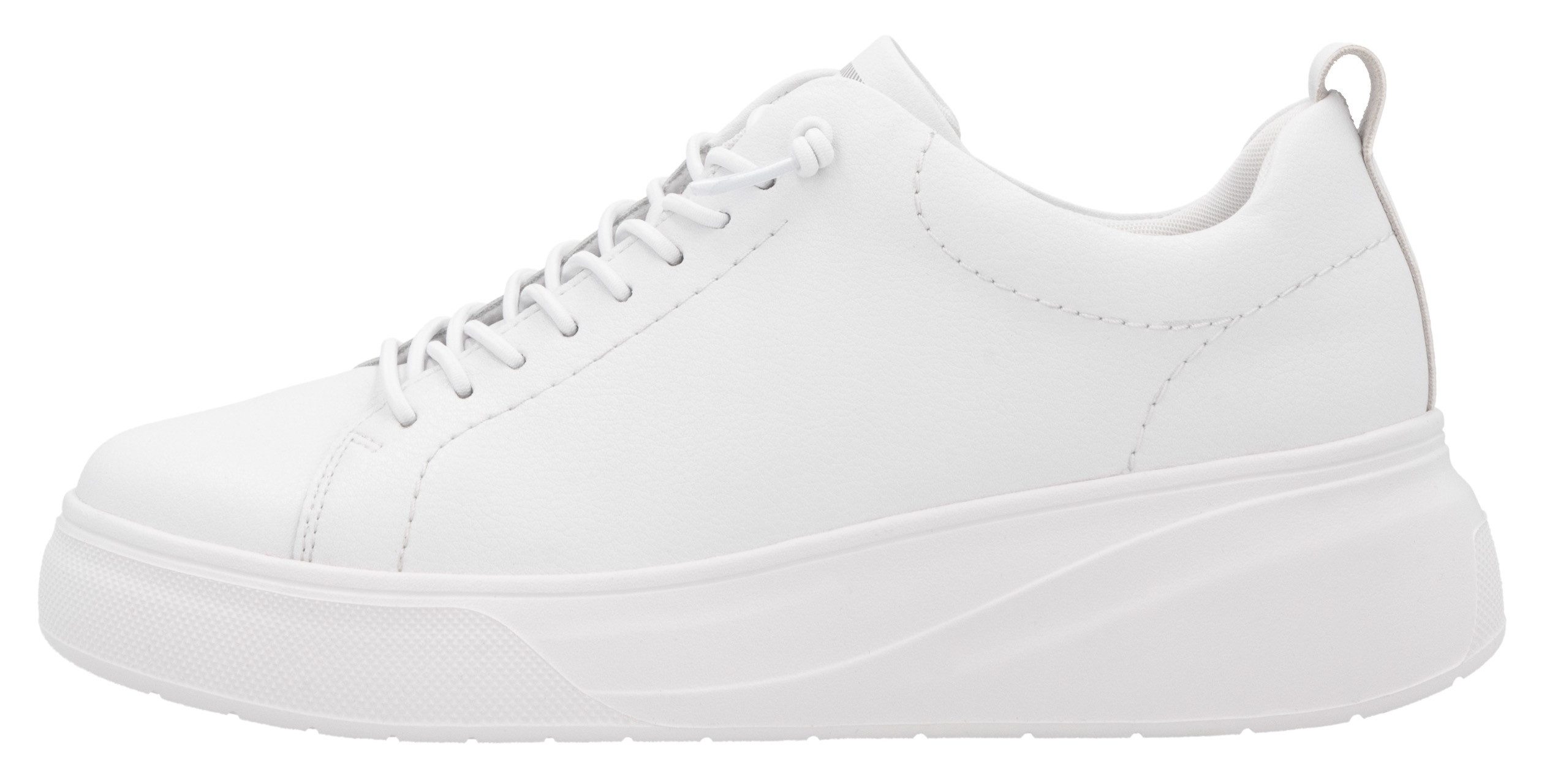 RIEKER Sport Plateausneakers , vrijetijdsschoen, lage schoen, veterschoen met schachtversteviging