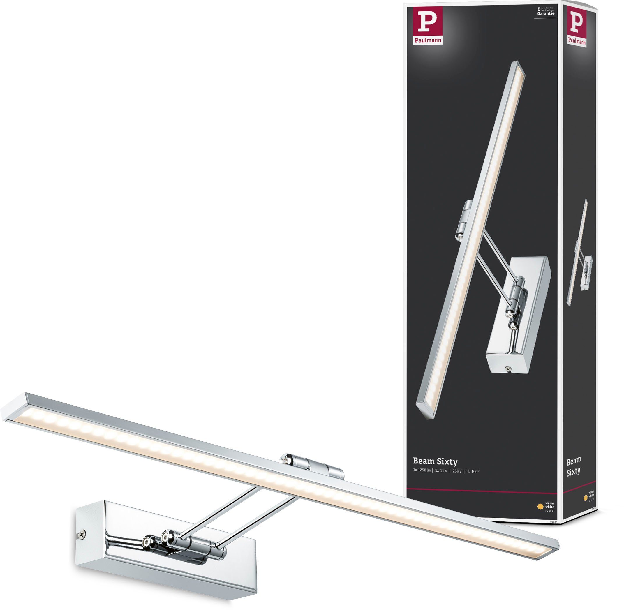 Paulmann Led-schilderijlampje Beam Sixty (1 stuk)
