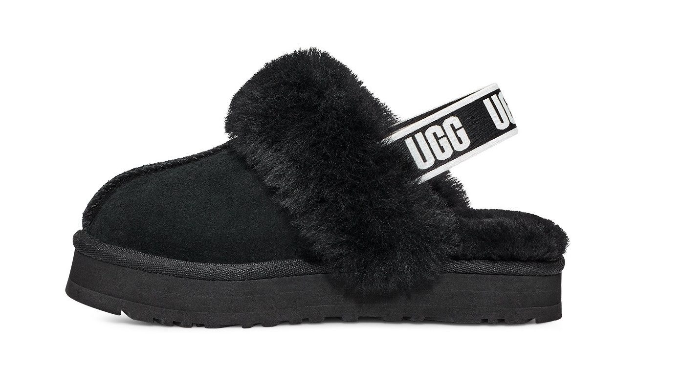 UGG Pantoffels Funkette Plateau klomp, mule, pantoffel met elastische hielband