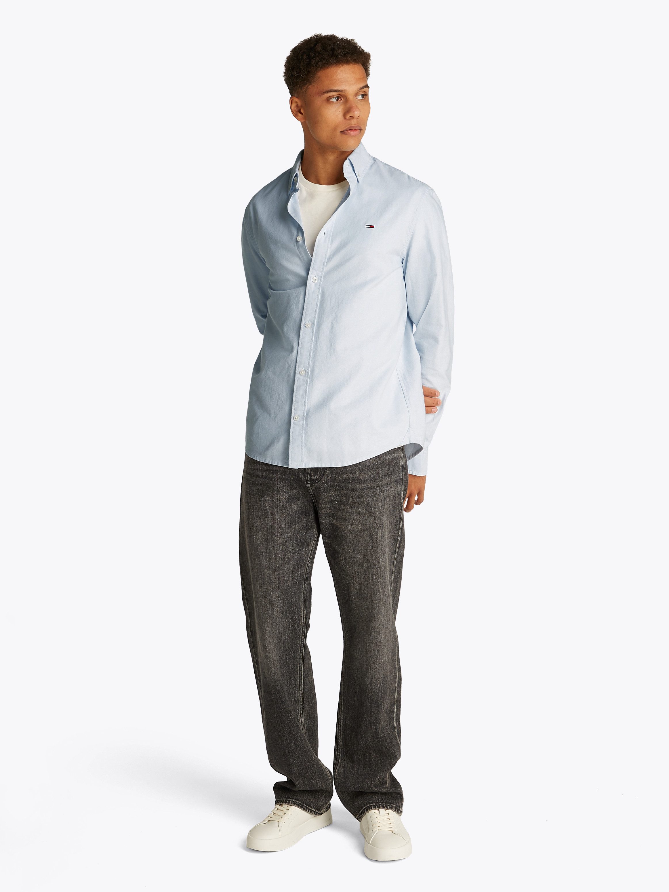 TOMMY JEANS Overhemd met lange mouwen TJM REG OXFORD SHIRT EXT