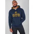 alpha industries hoodie blauw