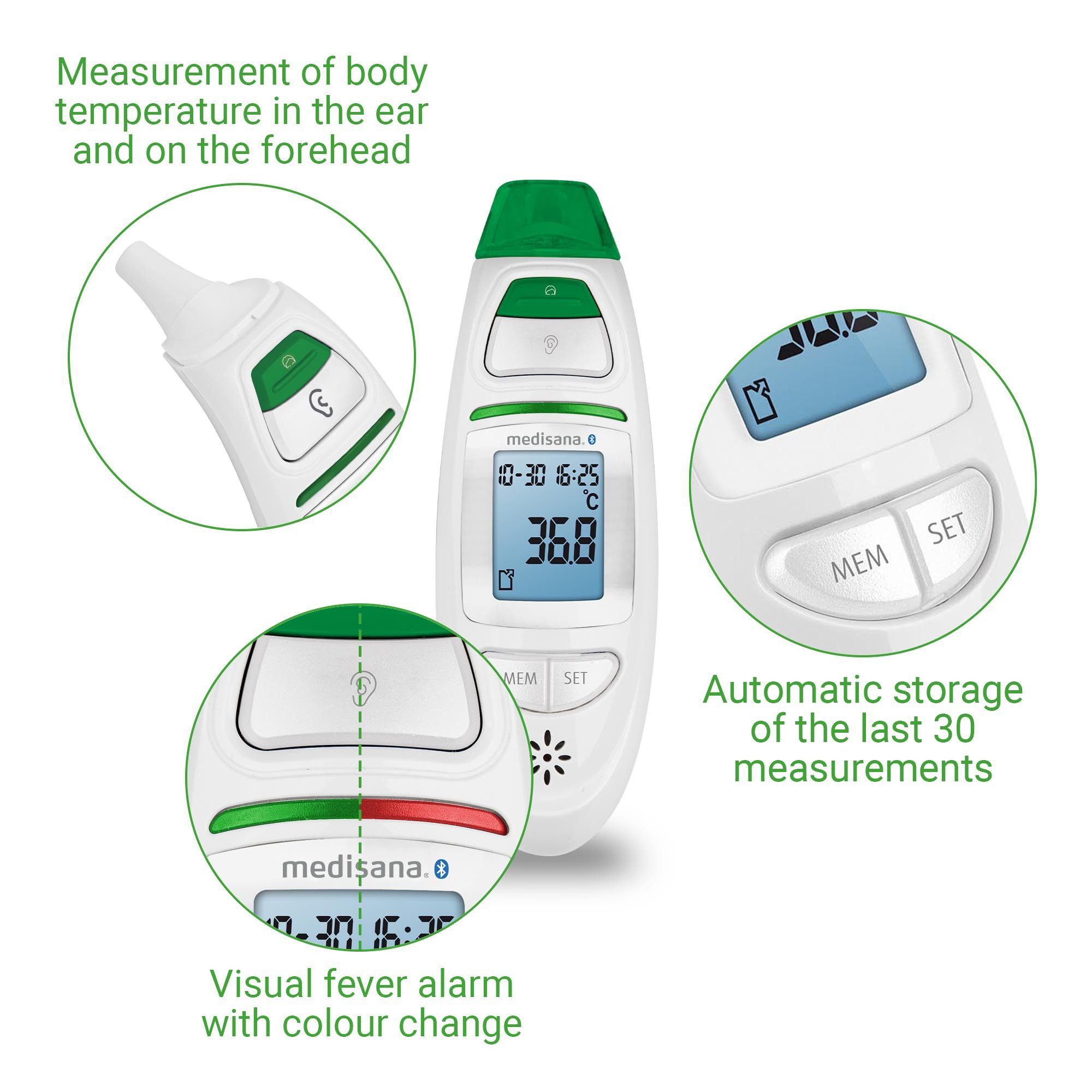 Medisana Koortsthermometer TM 750 Connect