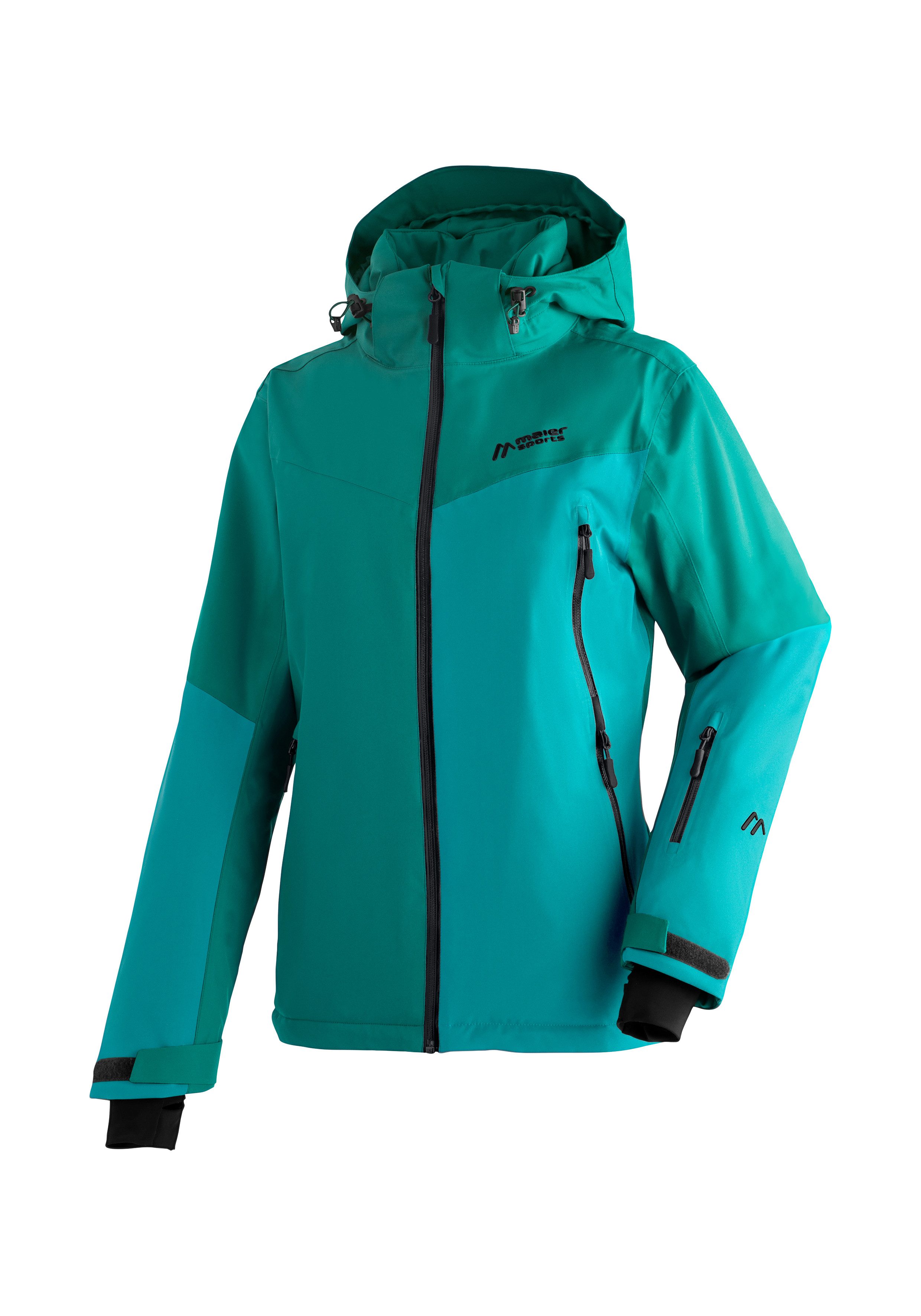 Maier Sports Ski-jack Nuria Dames winterjas, wind- en waterdicht, 3 ritszakken, regular fit