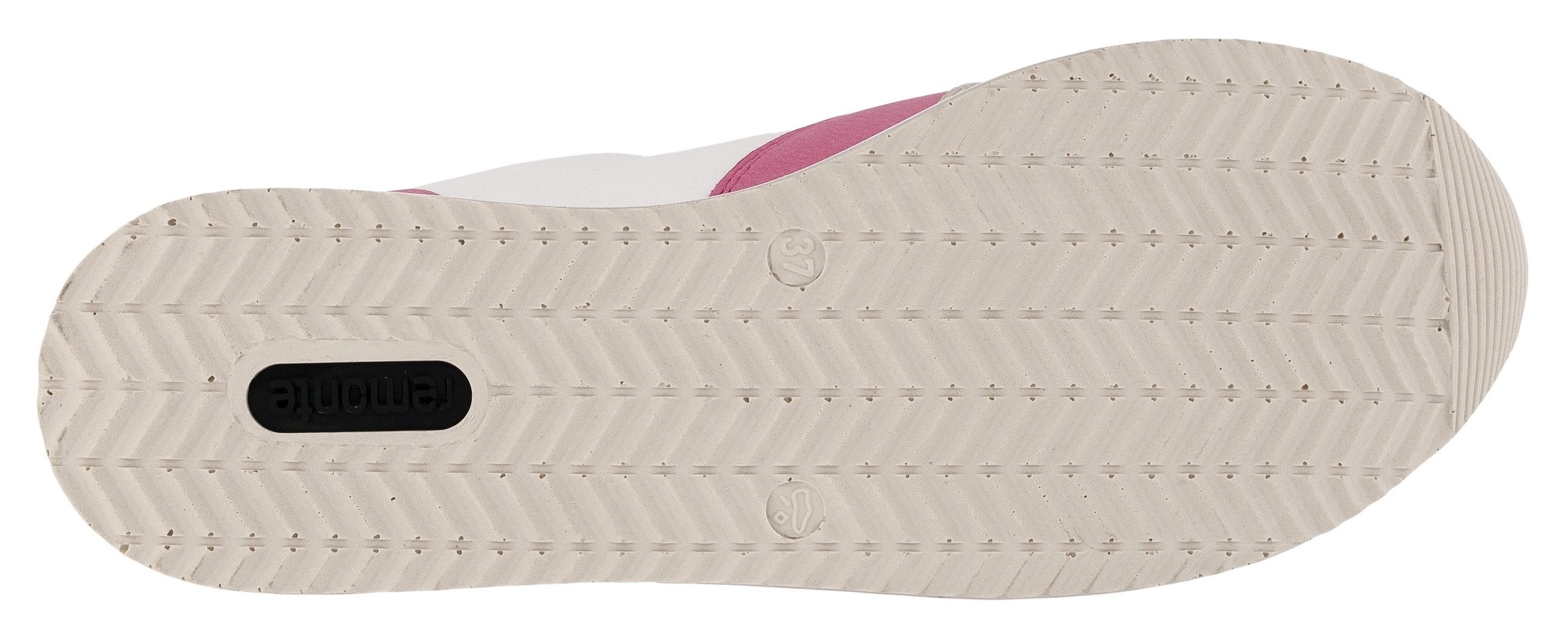 Remonte Plateausneakers vrijetijdsschoen, lage schoen, veterschoen met losse zachte inlegzool