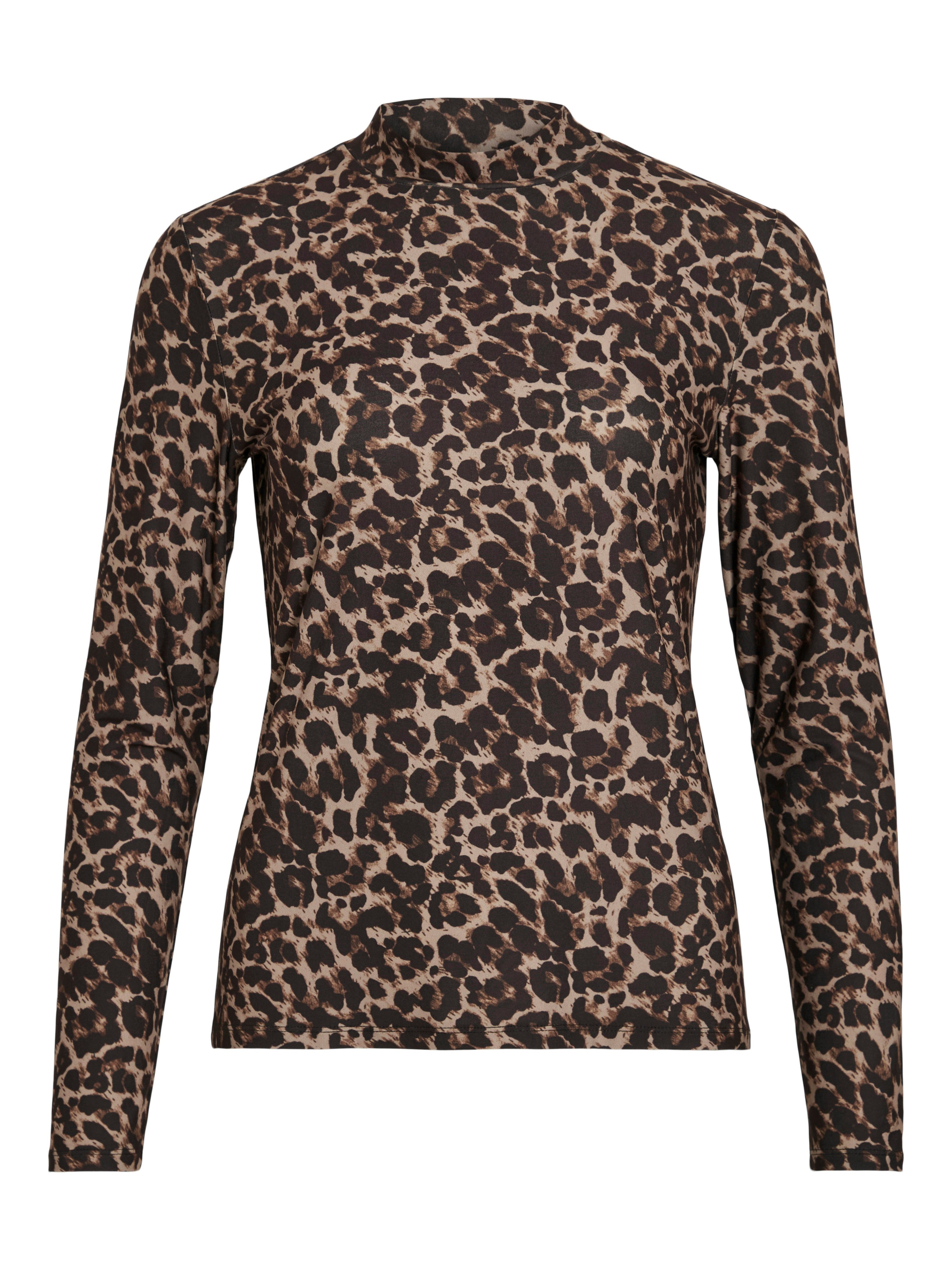 Vila Shirt met staande kraag VILEOA L/S ROLLNECK TOP - NOOS