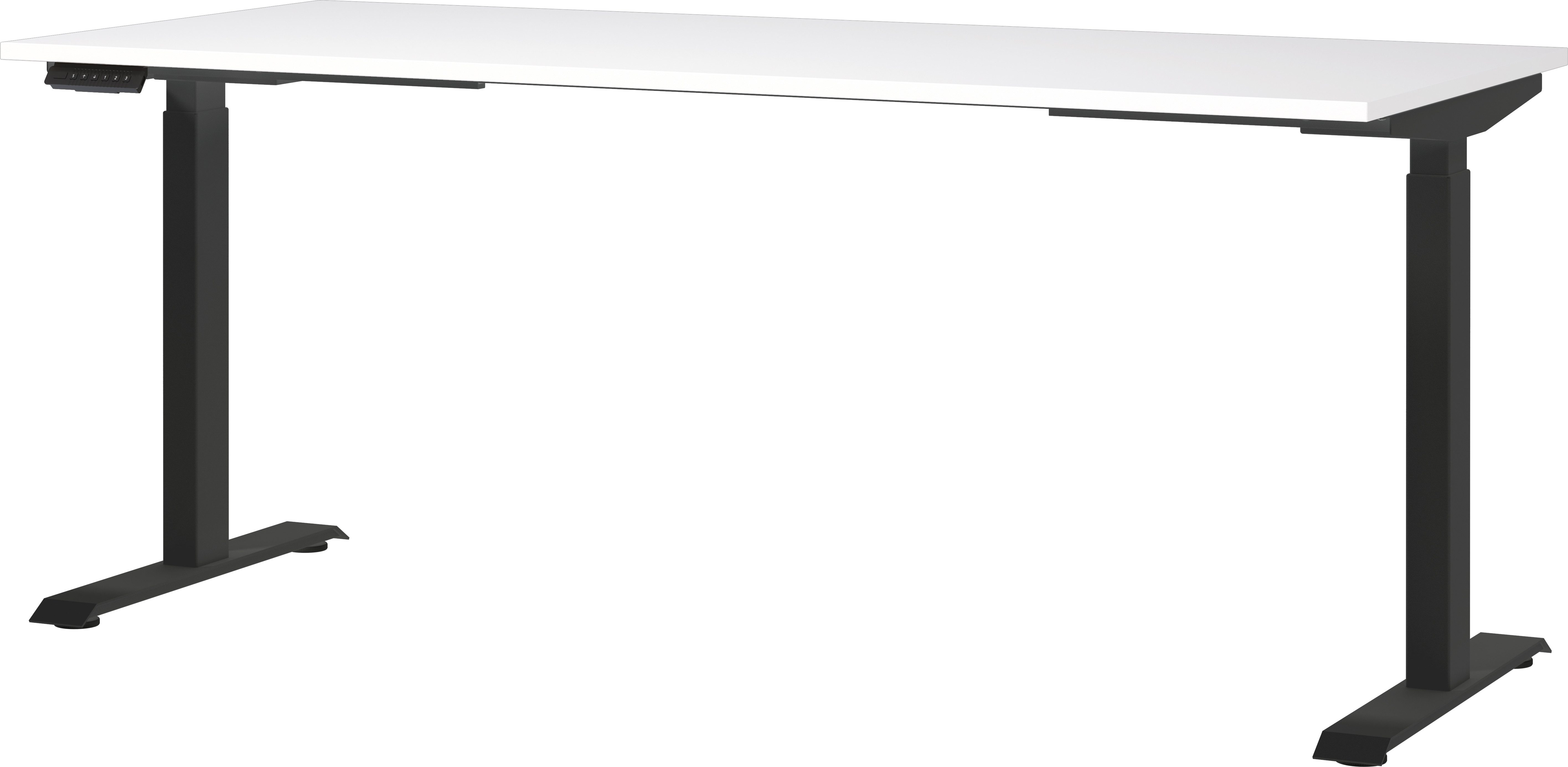 GERMANIA Bureau Jet, elektrisch in hoogte verstelbaar moderne kleurvariaties, breedte 120/140/160/180 cm, made in germany bureaus maat 180 cm x 72 cm